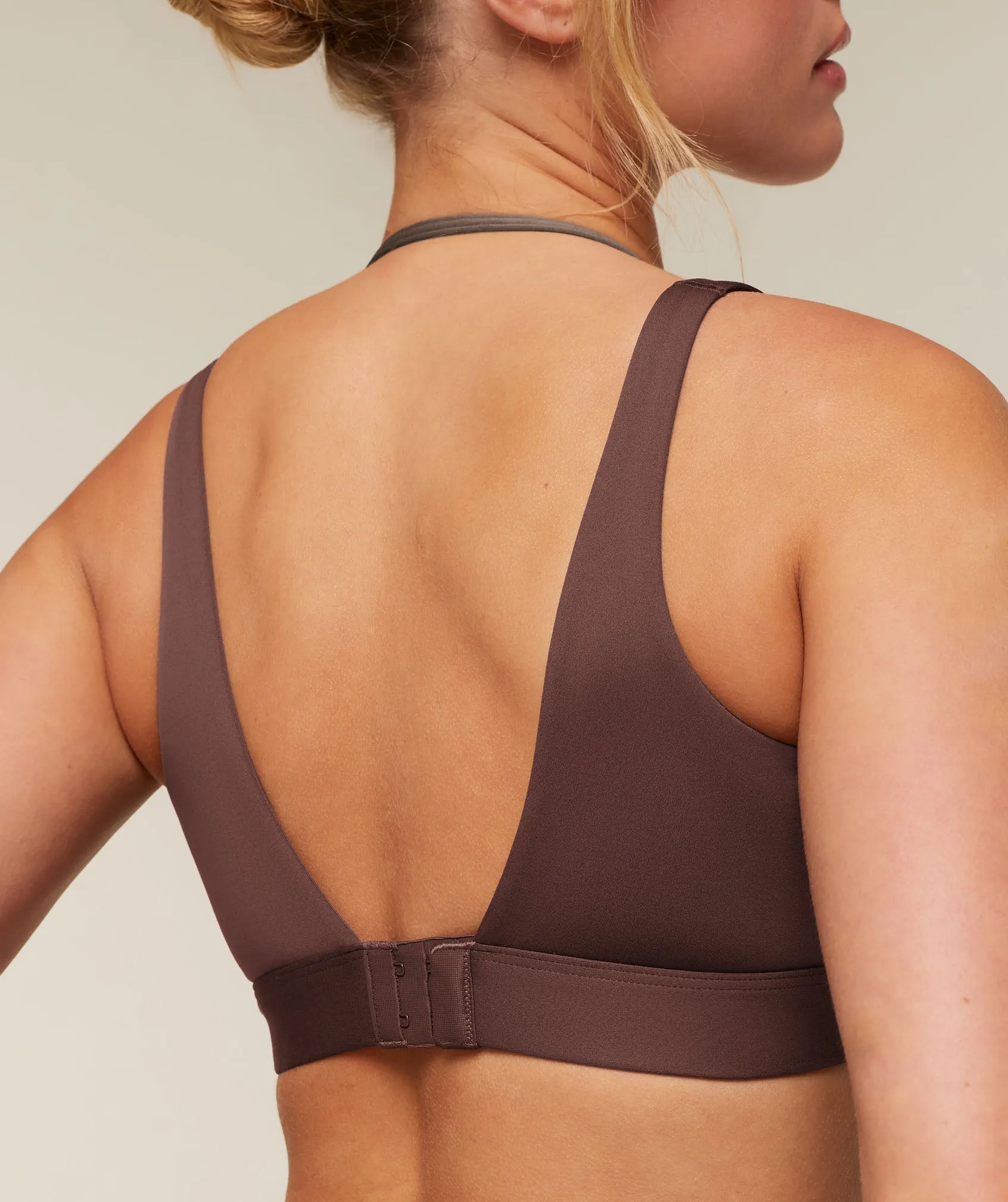 Gymshark Double Layer Medium Support Sports Bra - Espresso Brown/Soft Brown sold by Gymshark product image thumbnail 4