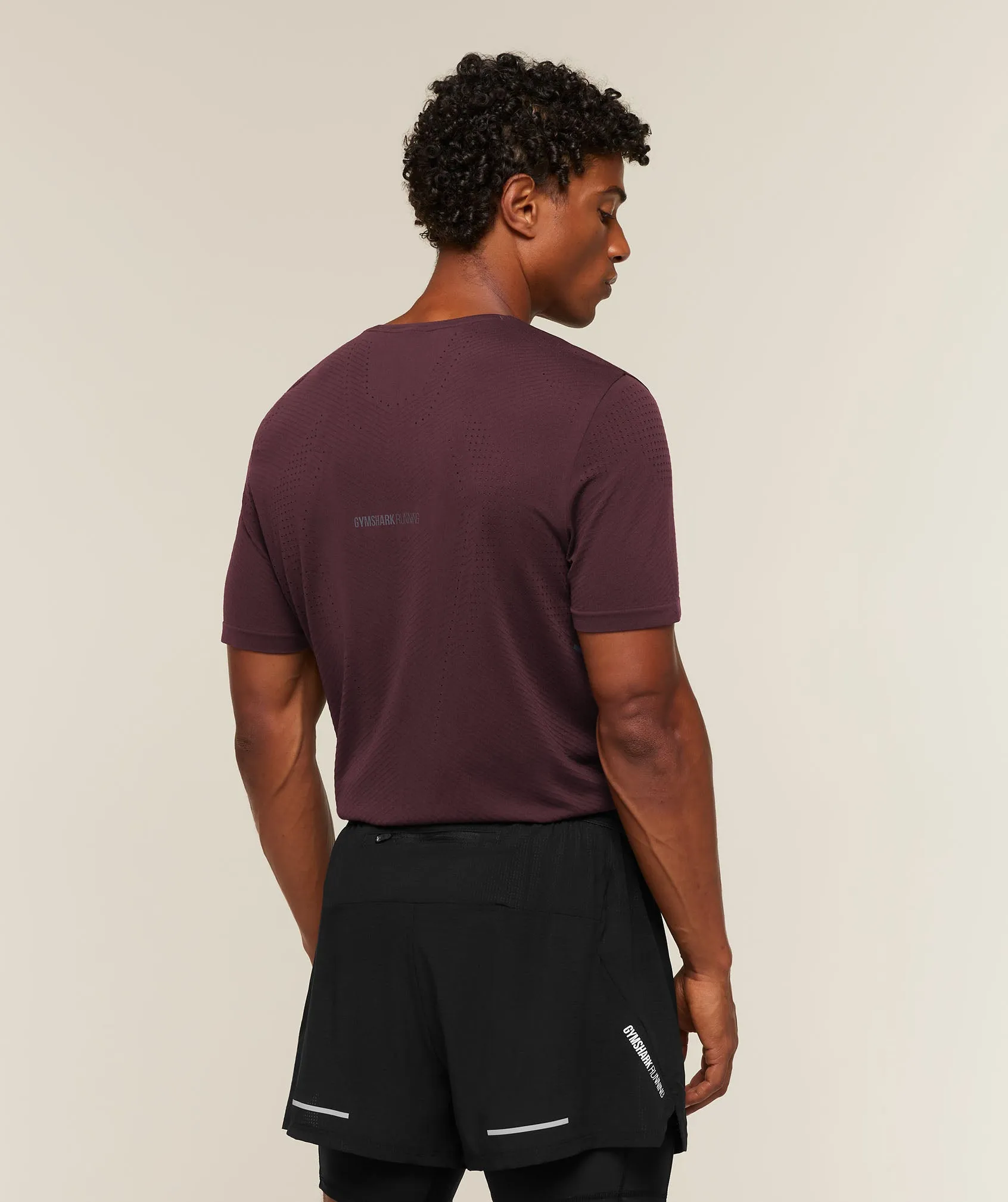 Gymshark Seamless Running T-Shirt - Cherry Purple sold by Gymshark product image thumbnail 2