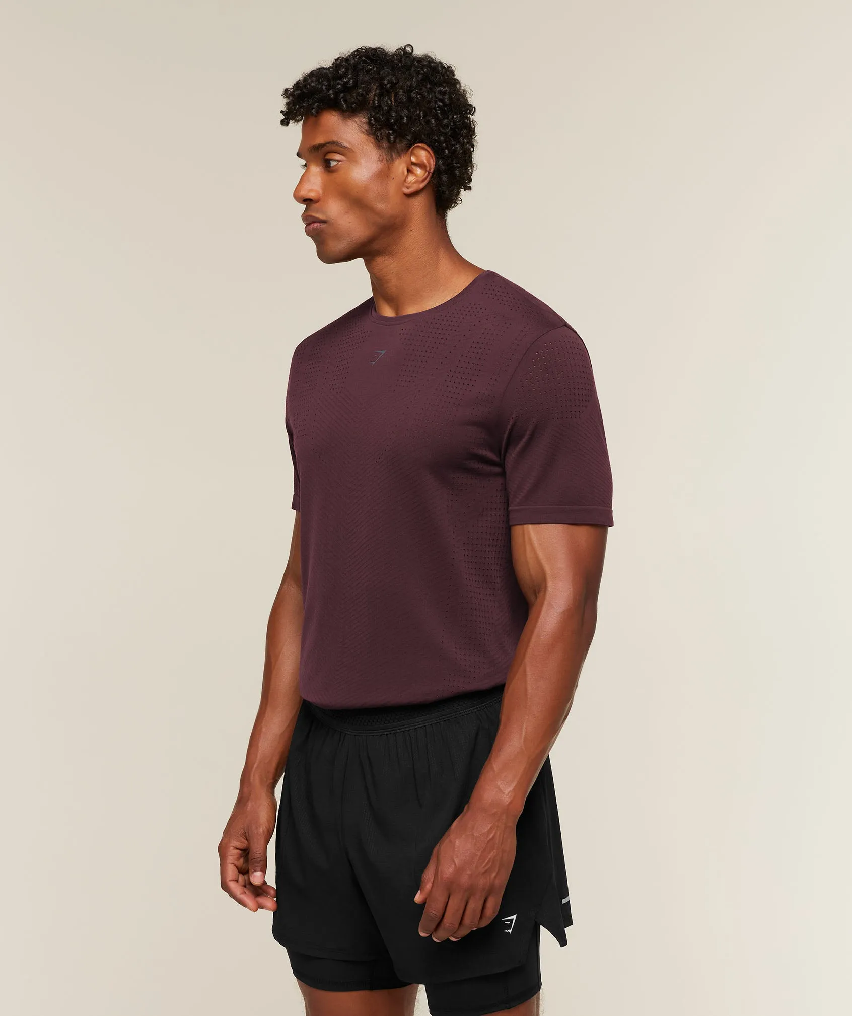 Gymshark Seamless Running T-Shirt - Cherry Purple sold by Gymshark product image thumbnail 3