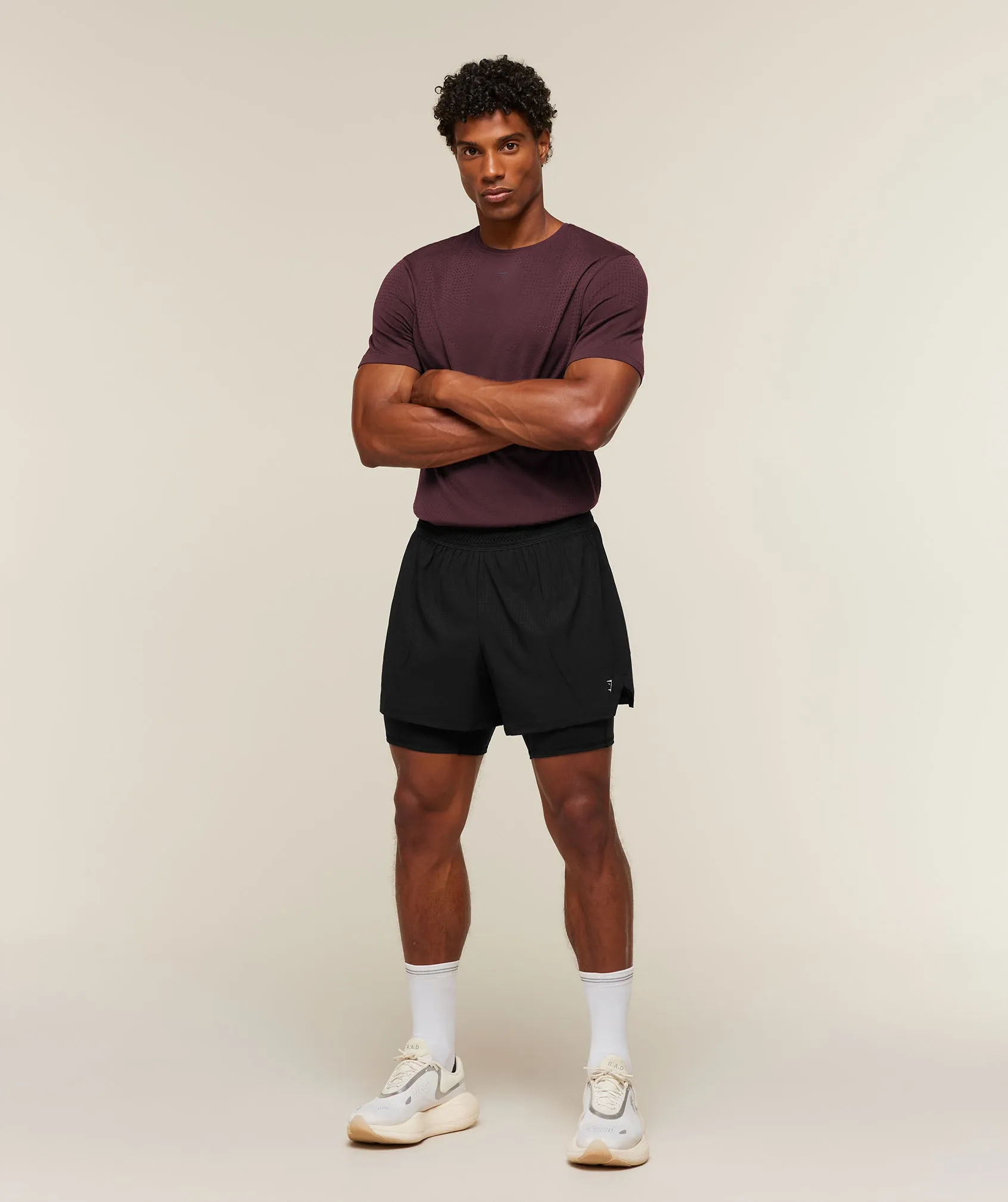 Gymshark Seamless Running T-Shirt - Cherry Purple sold by Gymshark product image thumbnail 4