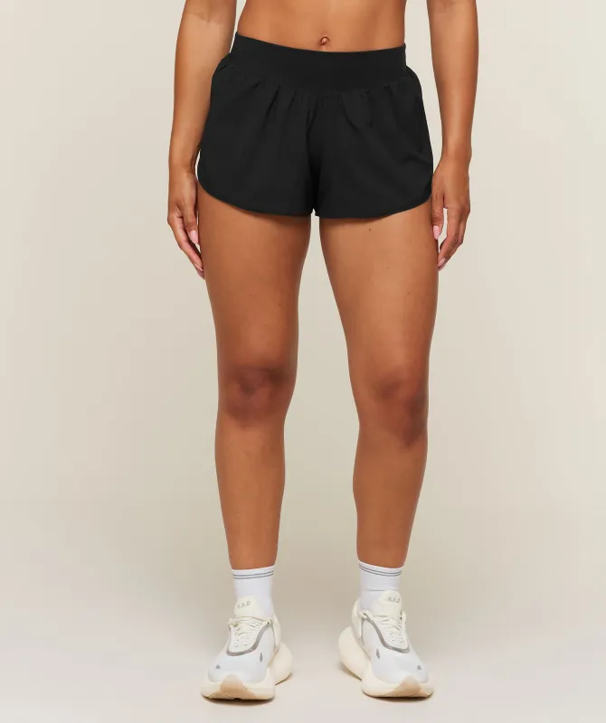 Gymshark Hybrid Loose Shorts - Black made by Gymshark