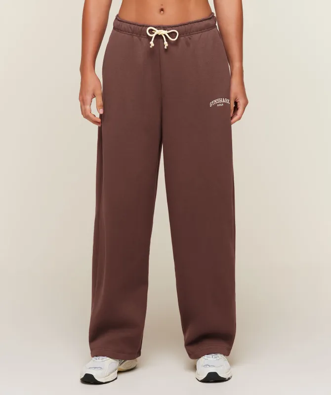 Gymshark Cosy Luxe Campus Pants - Espresso Brown made by Gymshark