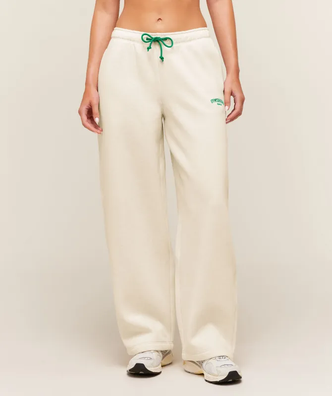 Gymshark Cosy Luxe Campus Pants - Bros Chalk Marl made by Gymshark