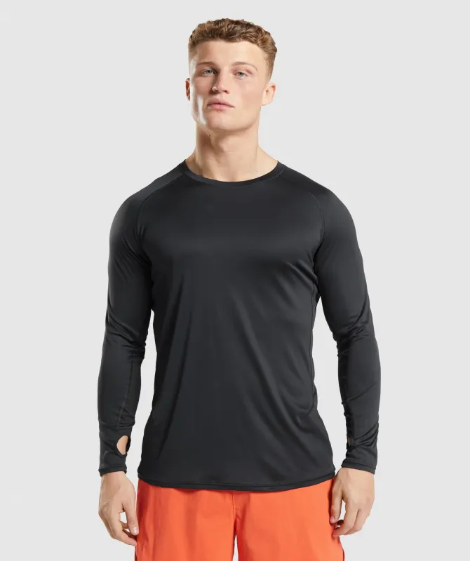 Gymshark Speed Long Sleeve T-Shirt - Black made by Gymshark