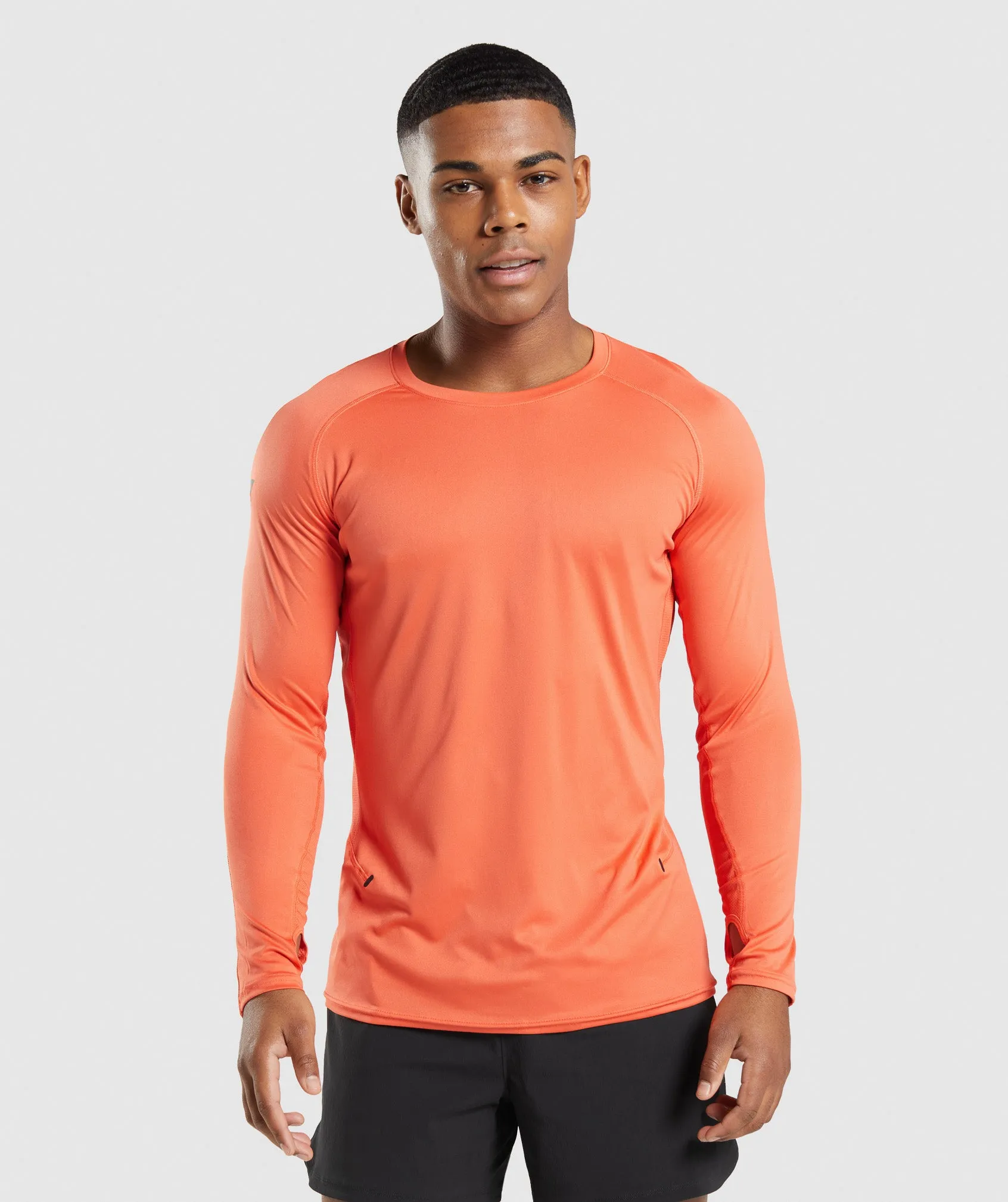 Gymshark Speed Long Sleeve T-Shirt - Papaya Orange sold by Gymshark