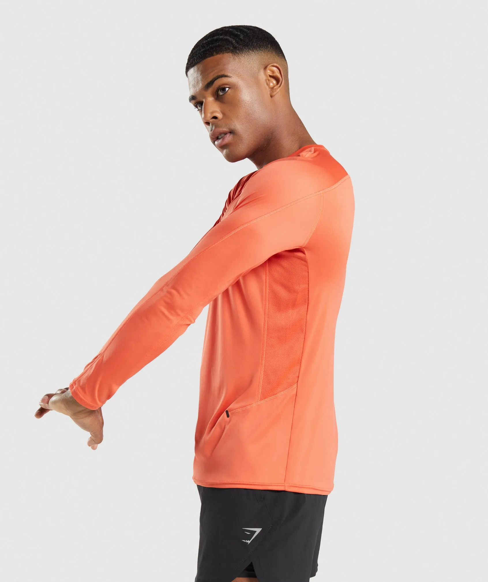 Gymshark Speed Long Sleeve T-Shirt - Papaya Orange sold by Gymshark product image thumbnail 3