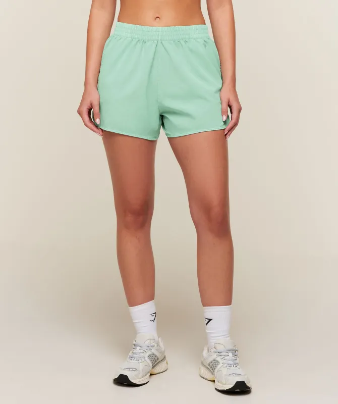 Gymshark Washed Pastel Woven Shorts - Pop Turquoise/Wash made by Gymshark