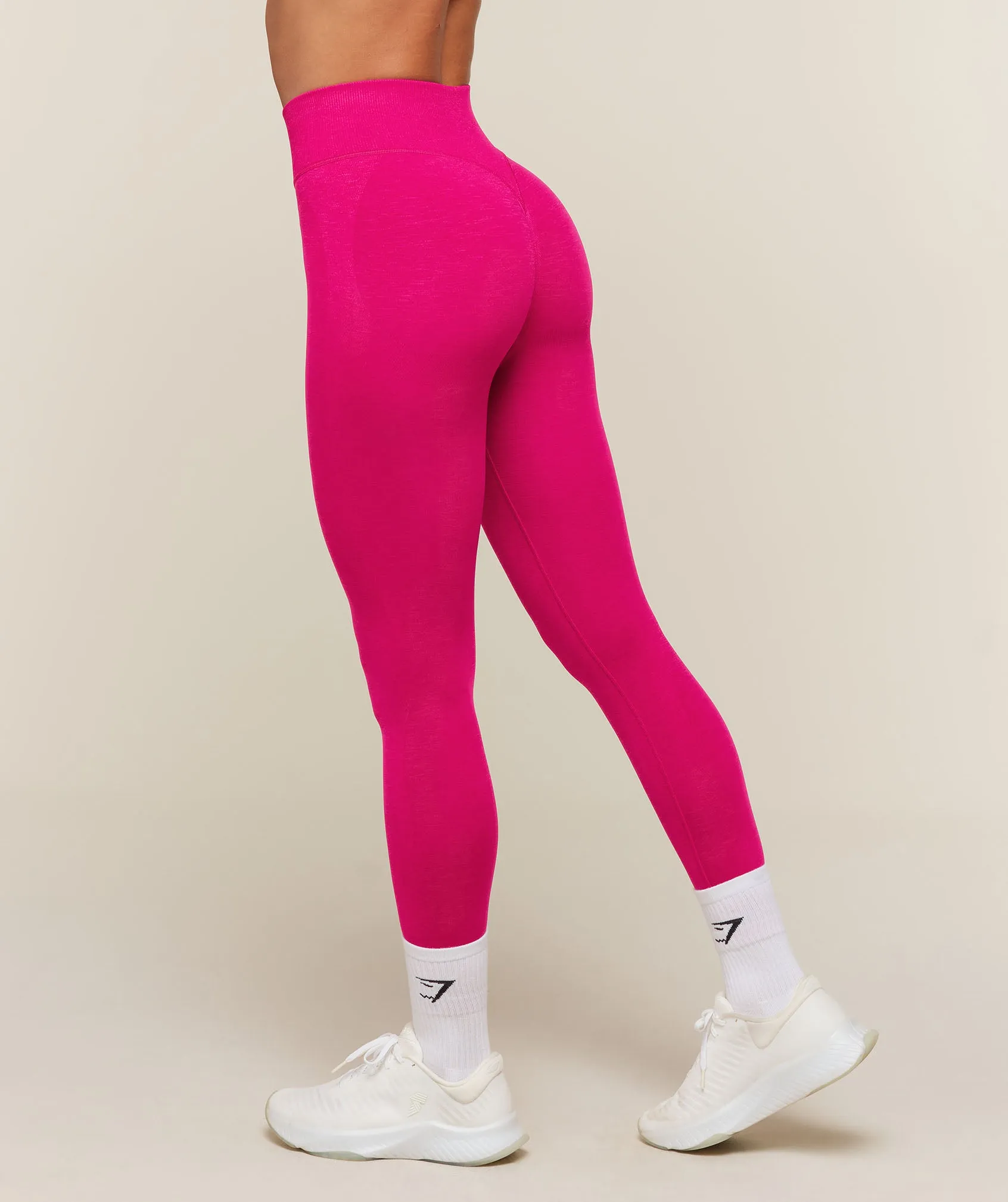 Gymshark Relay Seamless High-Rise Leggings - Performance Pink sold by Gymshark product image thumbnail 3