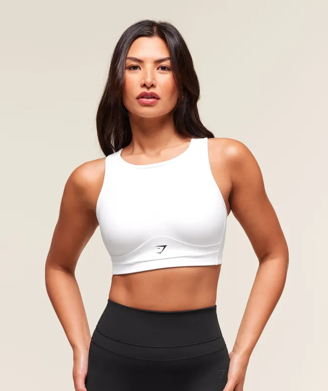 Gymshark Mesh Back Sports Bra - White made by Gymshark