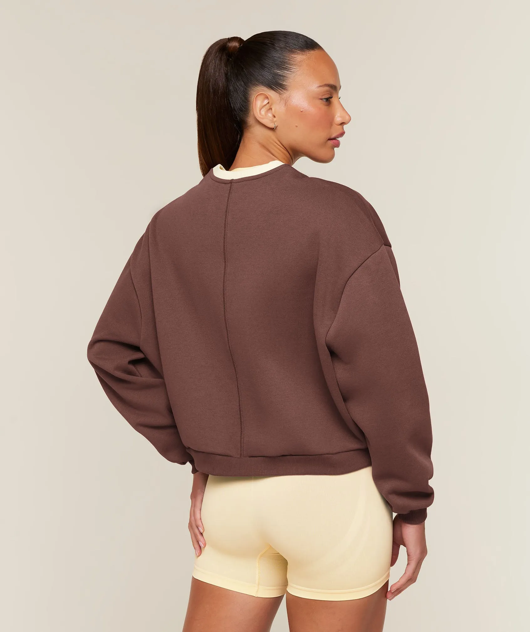 Gymshark Cosy Luxe Campus Sweatshirt - Espresso Brown sold by Gymshark product image thumbnail 2