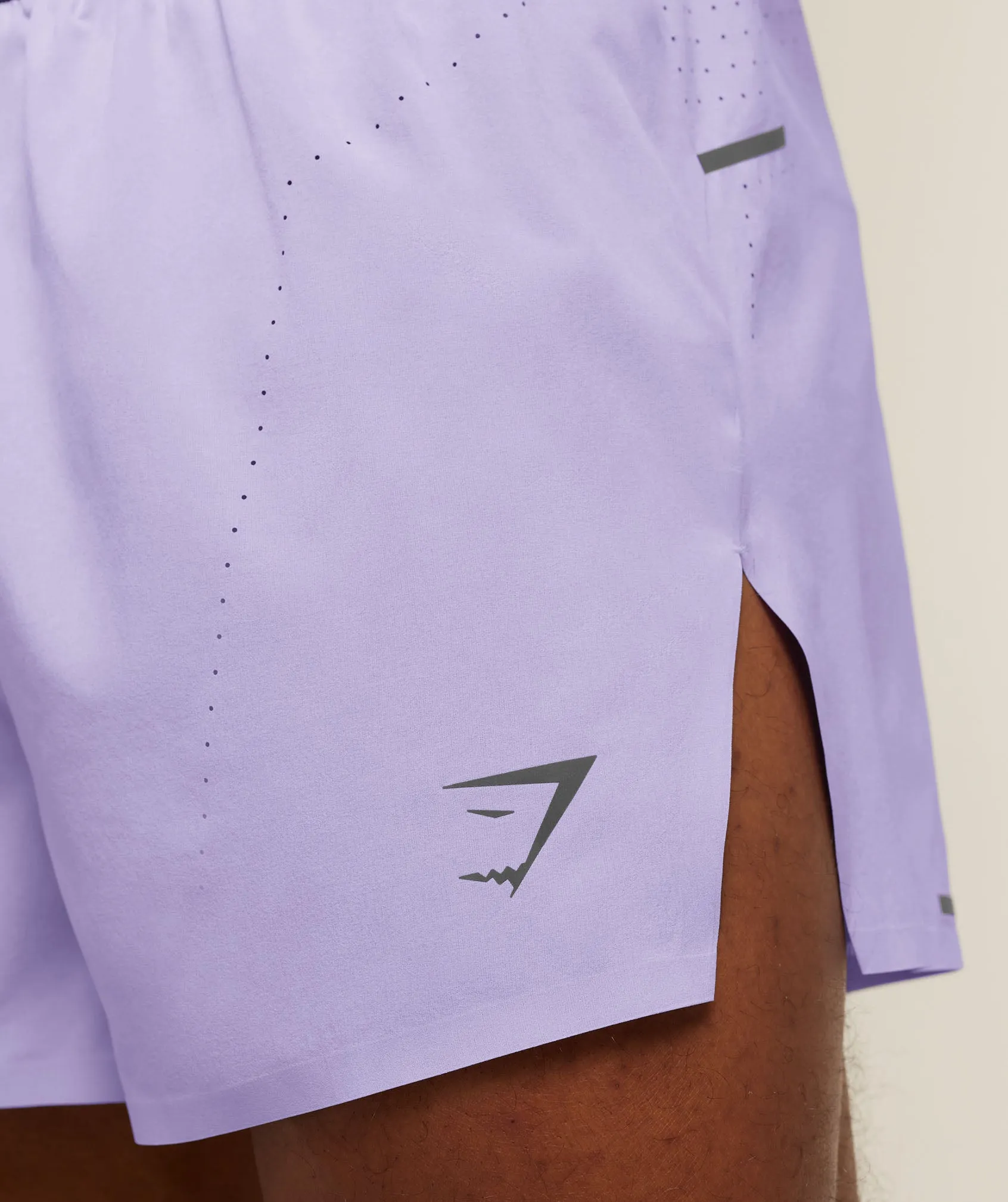 Gymshark Running Elite High Split Race Day Shorts - Pace Purple sold by Gymshark product image thumbnail 4