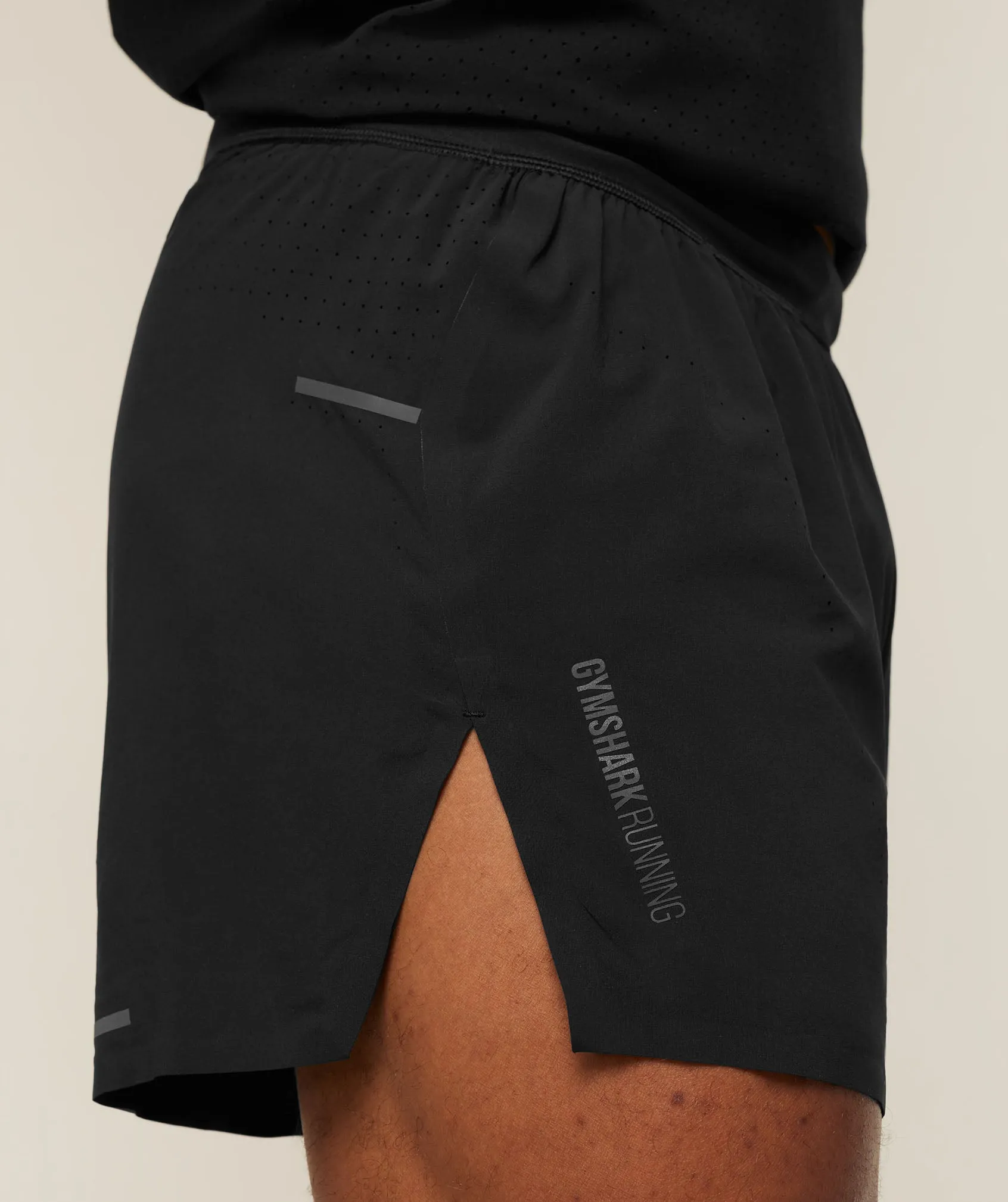 Gymshark Running Elite High Split Race Day Shorts - Black sold by Gymshark product image thumbnail 5
