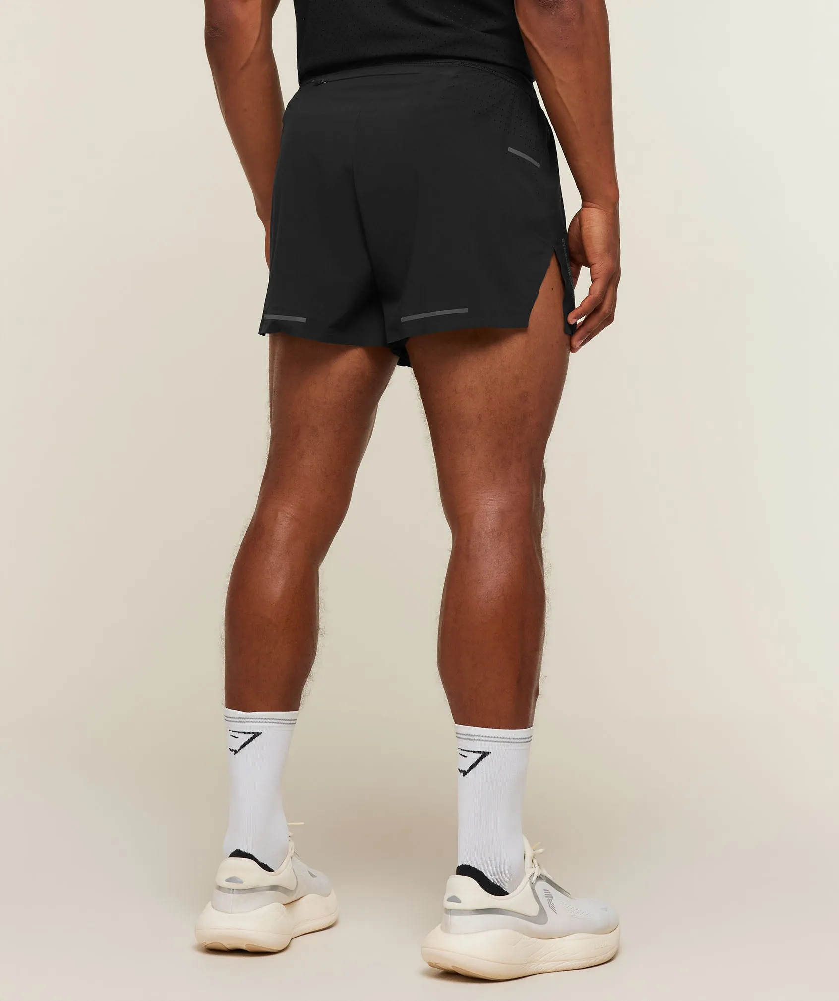 Gymshark Running Elite High Split Race Day Shorts - Black sold by Gymshark product image thumbnail 2