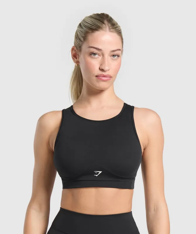 Gymshark Mesh Back Sports Bra - Black made by Gymshark