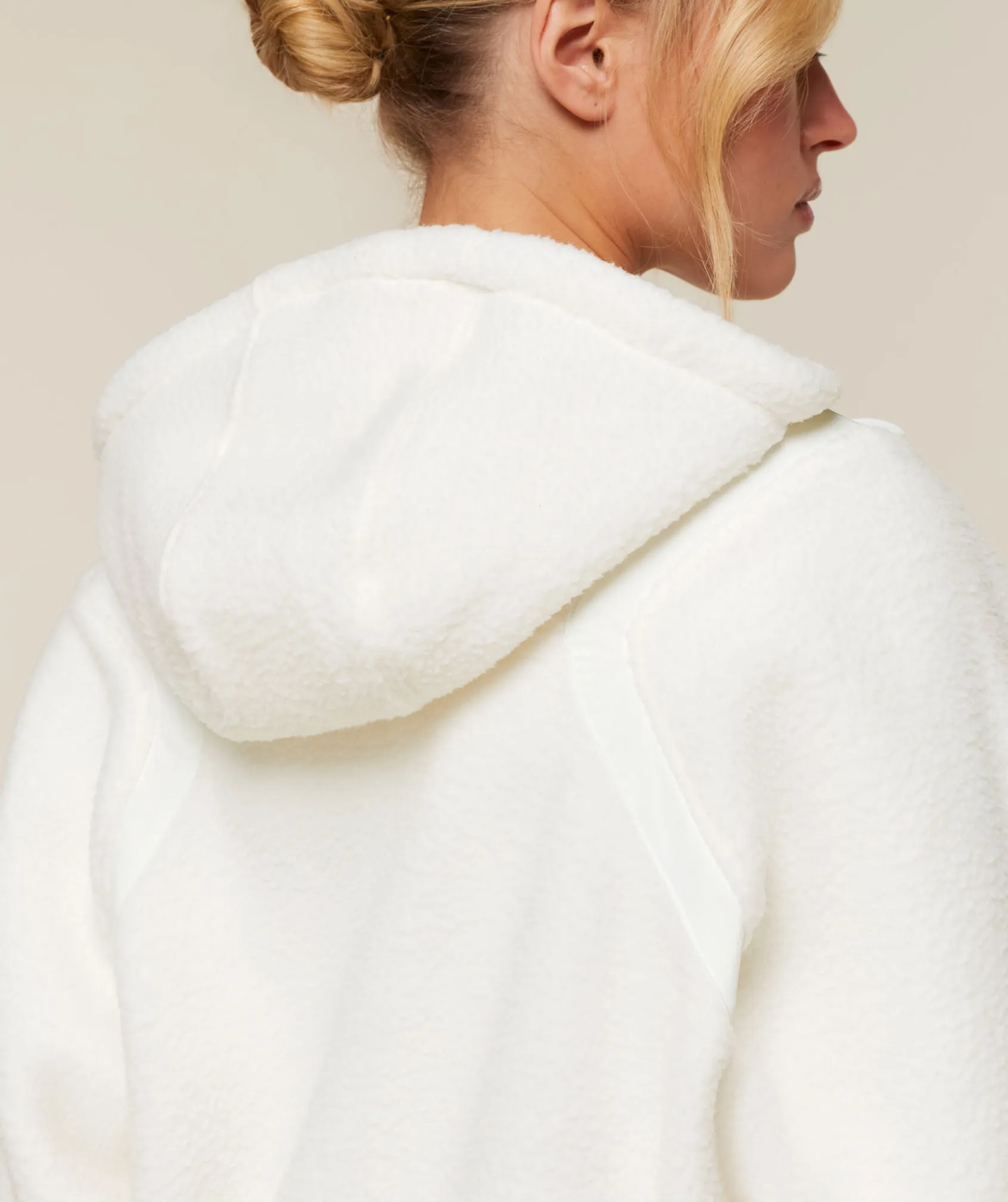 Gymshark Sherpa 1/4 Zip Jacket - Soft White sold by Gymshark product image thumbnail 5