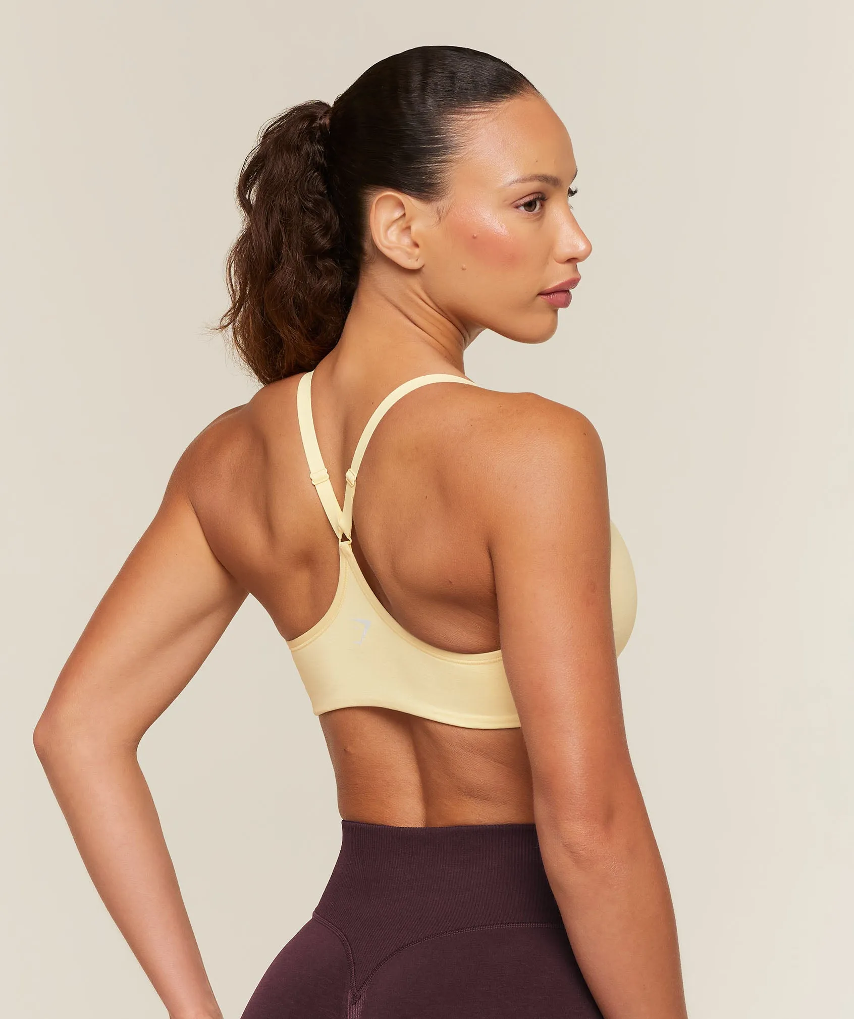 Gymshark Relay Seamless Light Support Sports Bra - Butter Yellow sold by Gymshark product image thumbnail 2