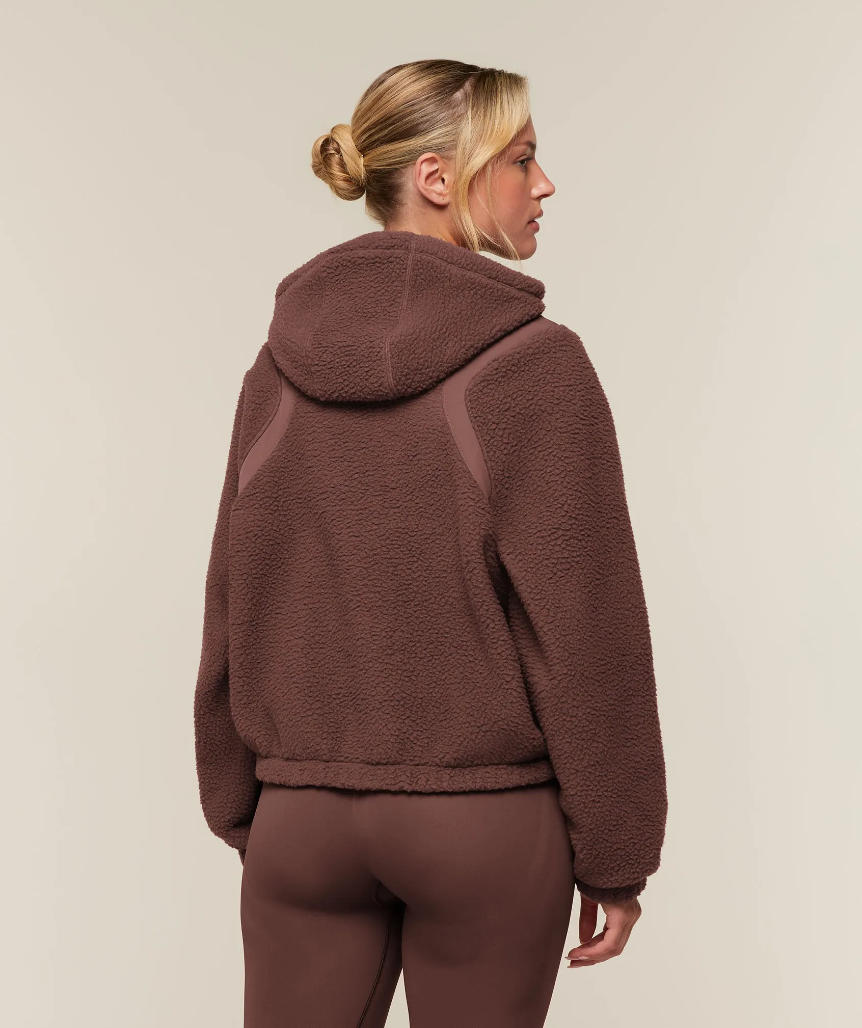 Gymshark Sherpa 1/4 Zip Jacket - Espresso Brown sold by Gymshark product image thumbnail 2