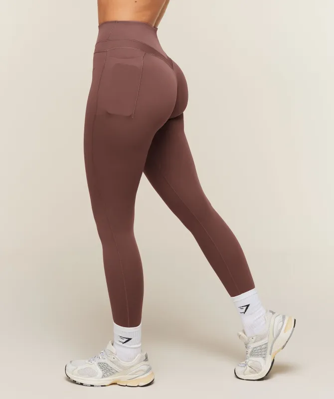 Gymshark Whitney High-Rise Pocket Leggings - Espresso Brown made by Gymshark