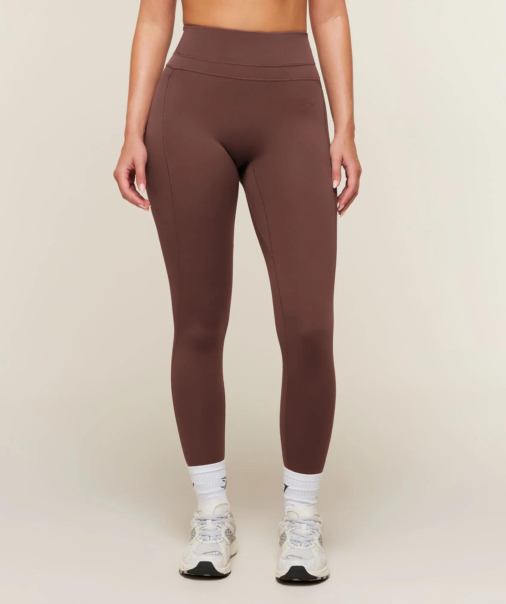Gymshark Whitney High-Rise Pocket Leggings - Espresso Brown sold by Gymshark product image thumbnail 3