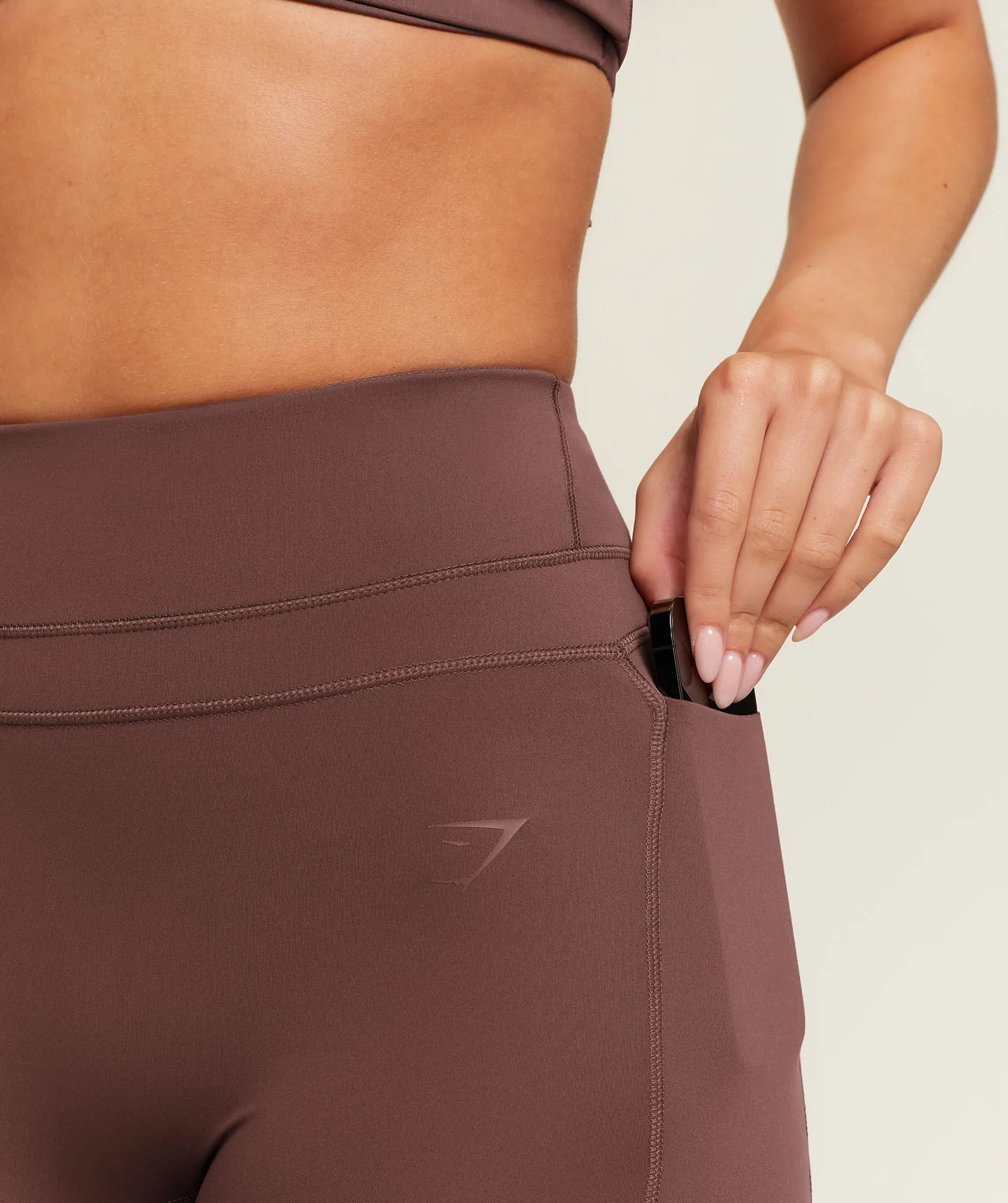 Gymshark Whitney High-Rise Pocket Leggings - Espresso Brown sold by Gymshark product image thumbnail 2