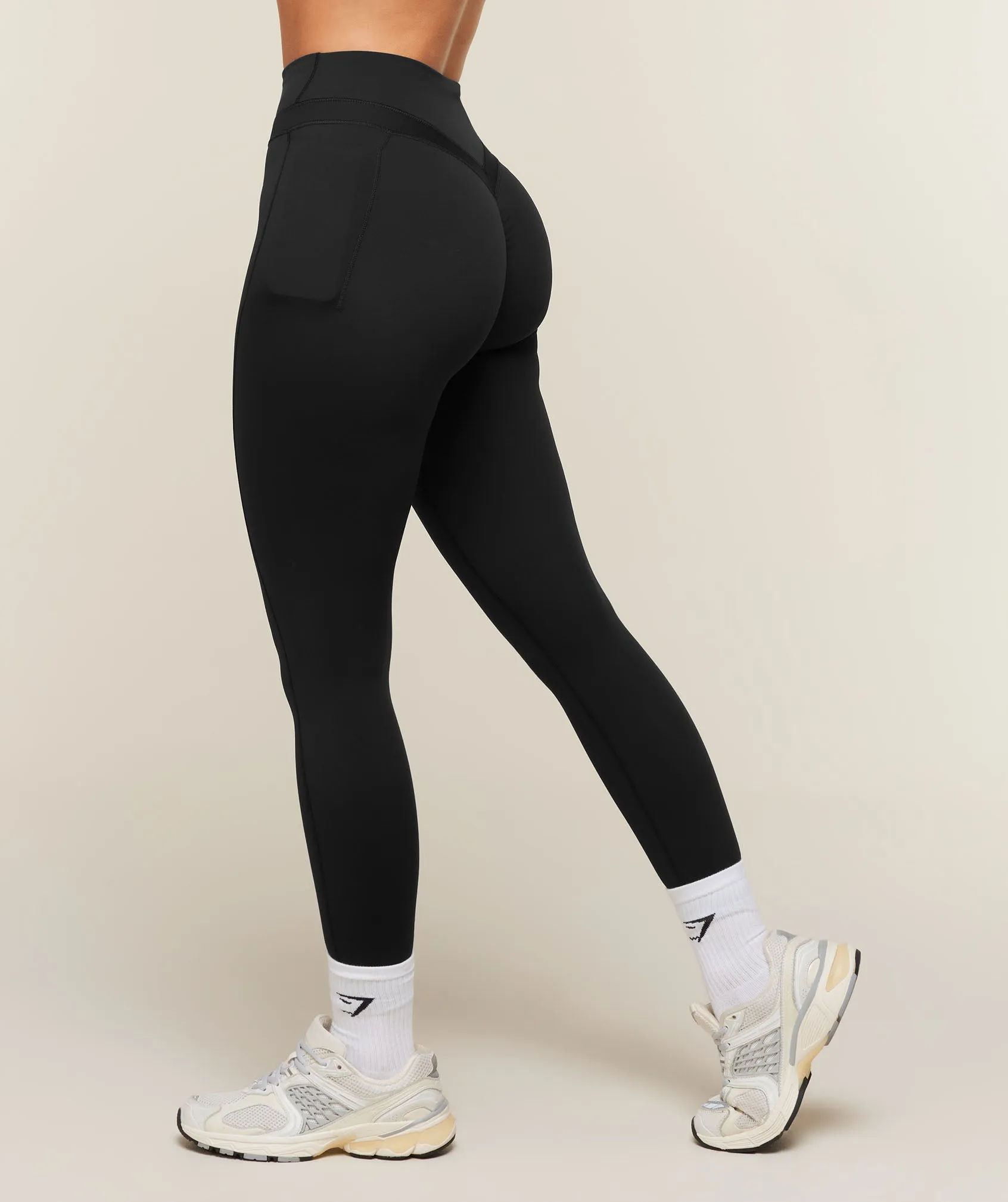Gymshark Whitney High-Rise Pocket Leggings - Black sold by Gymshark