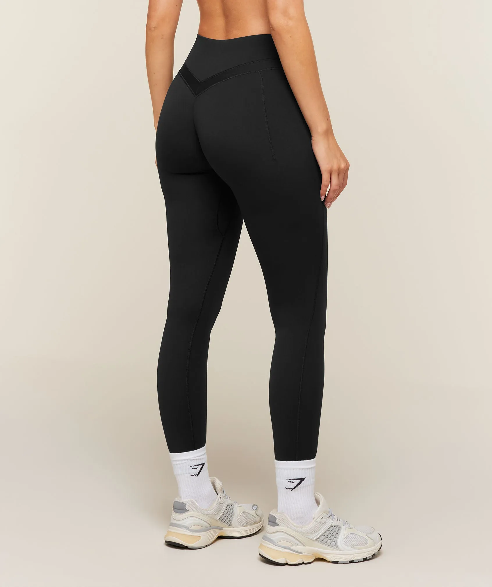 Gymshark Whitney High-Rise Pocket Leggings - Black sold by Gymshark product image thumbnail 4