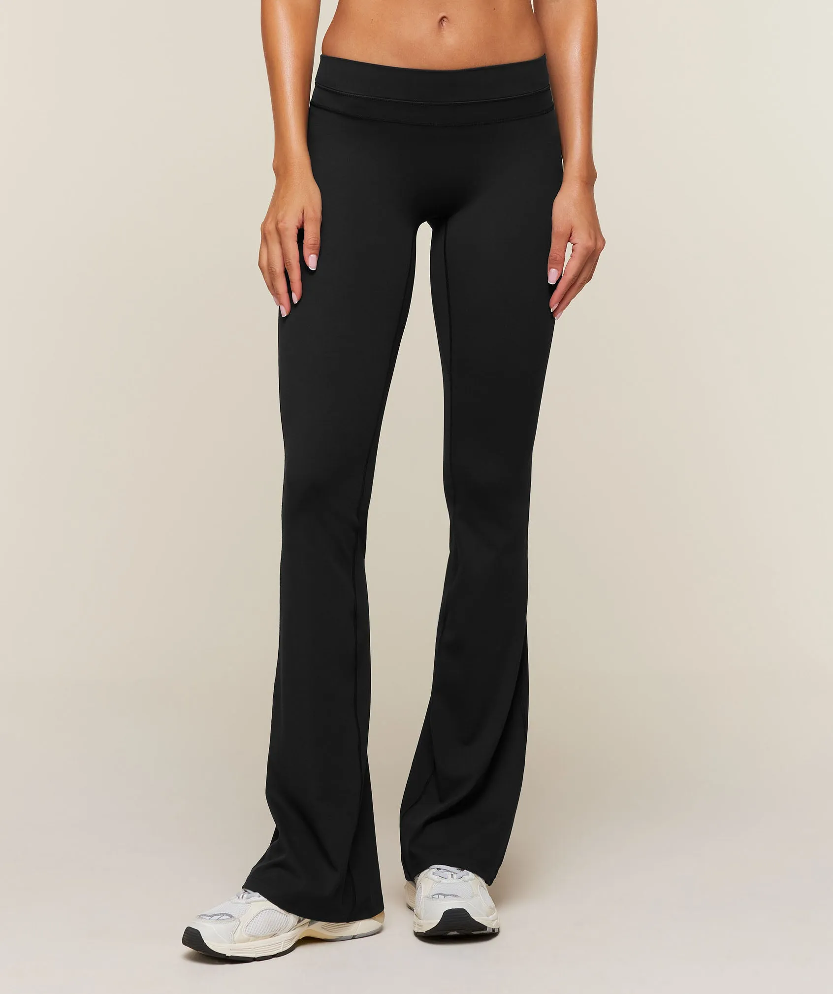 Gymshark Whitney Mid-Rise Mini Flare Tall - Black sold by Gymshark