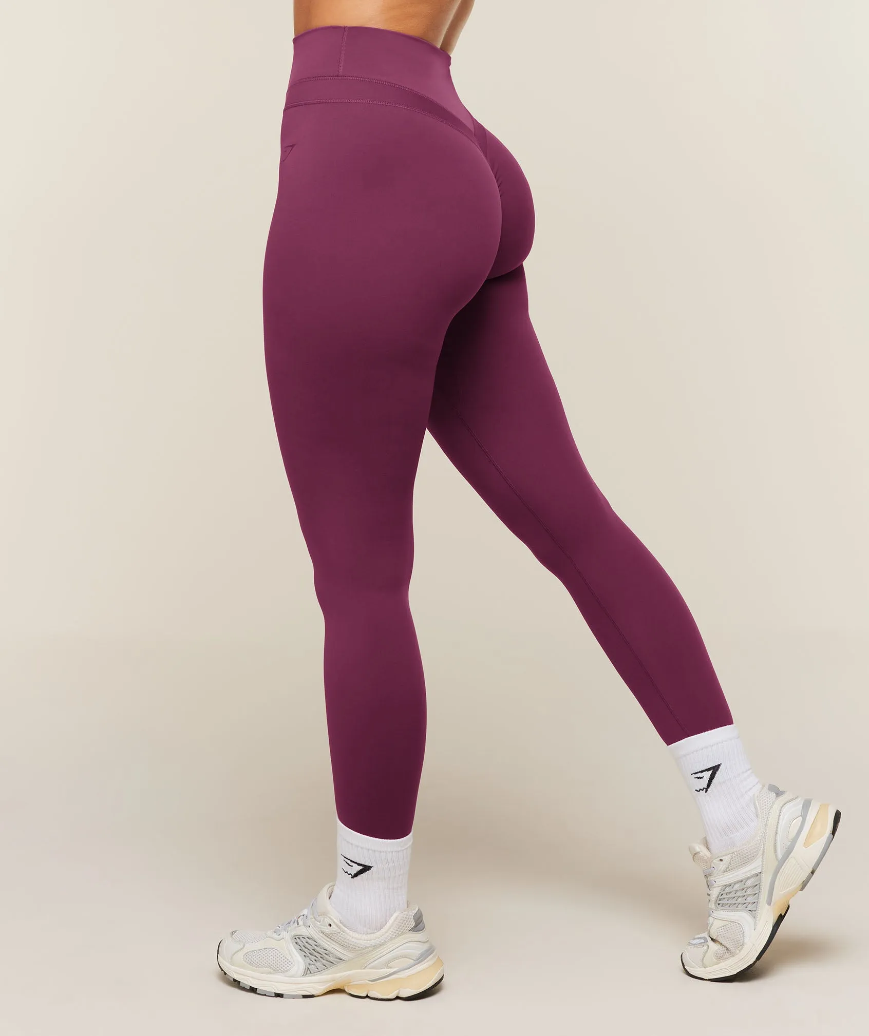 Gymshark Whitney High-Rise Regular Leggings - Strength Pink sold by Gymshark product image thumbnail 3