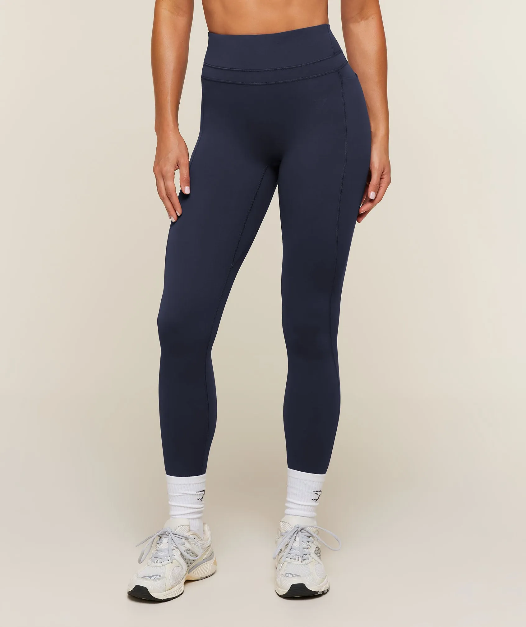 Gymshark Whitney High-Rise Pocket Leggings - Heavy Blue sold by Gymshark product image thumbnail 3