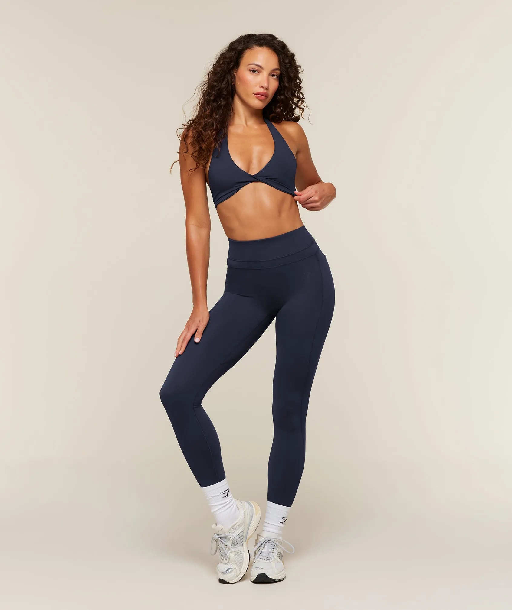 Gymshark Whitney High-Rise Pocket Leggings - Heavy Blue sold by Gymshark product image thumbnail 5
