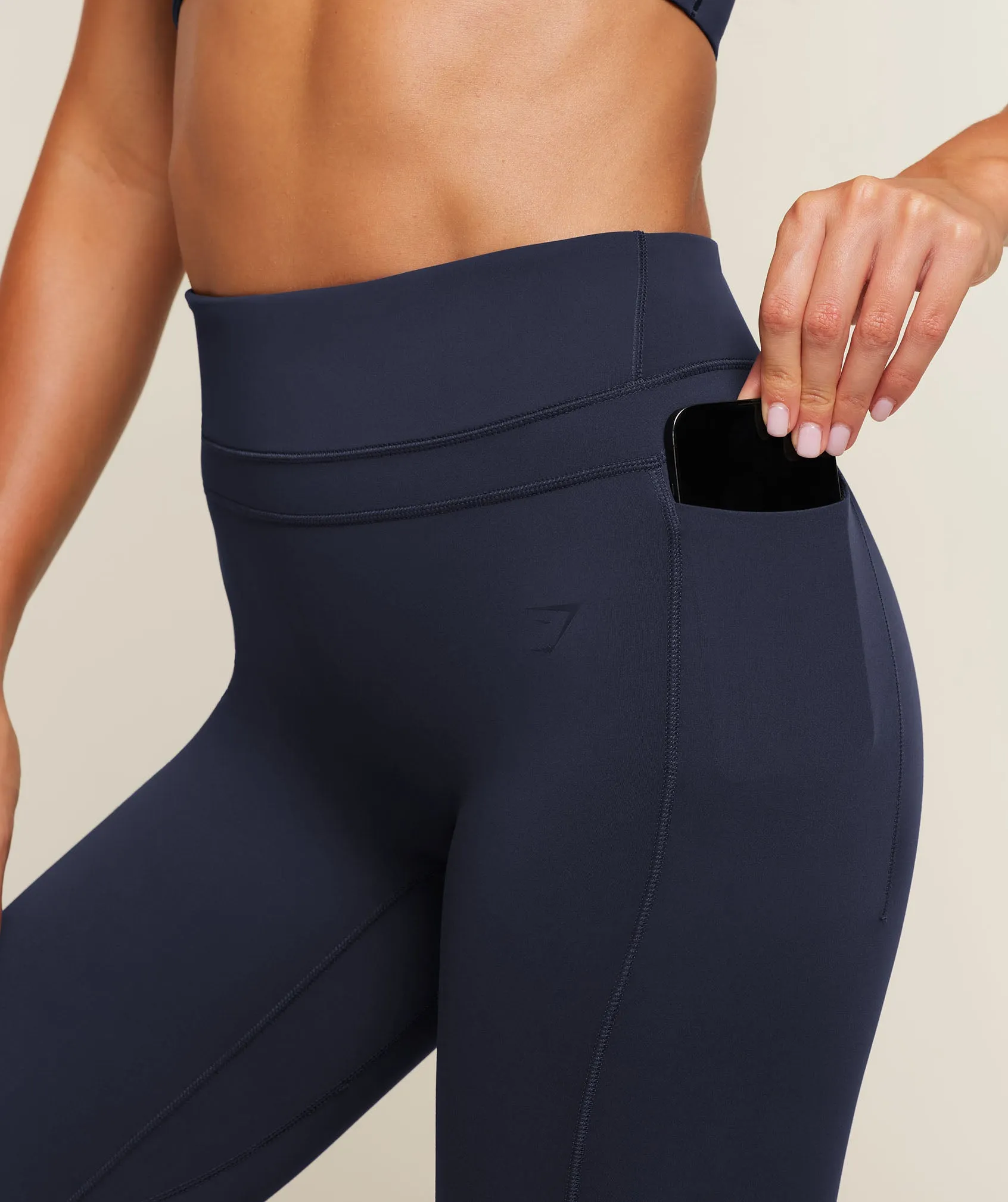 Gymshark Whitney High-Rise Pocket Leggings - Heavy Blue sold by Gymshark product image thumbnail 2