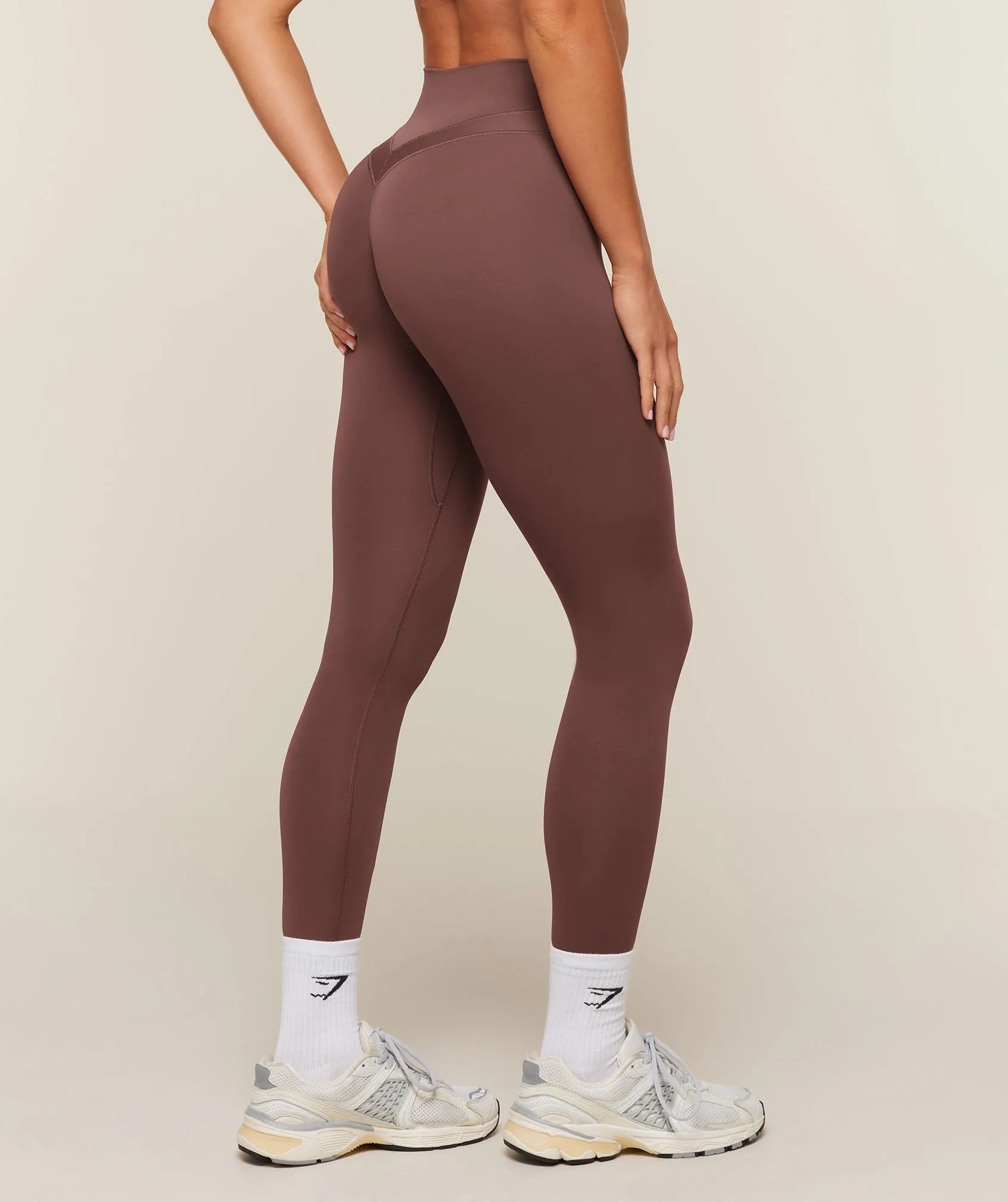 Gymshark Whitney High-Rise Regular Leggings - Espresso Brown sold by Gymshark product image thumbnail 2