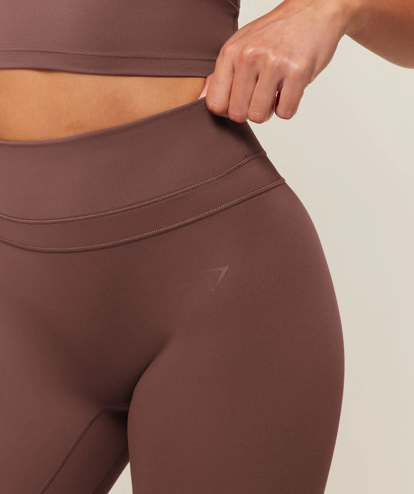 Gymshark Whitney High-Rise Regular Leggings - Espresso Brown sold by Gymshark product image thumbnail 5