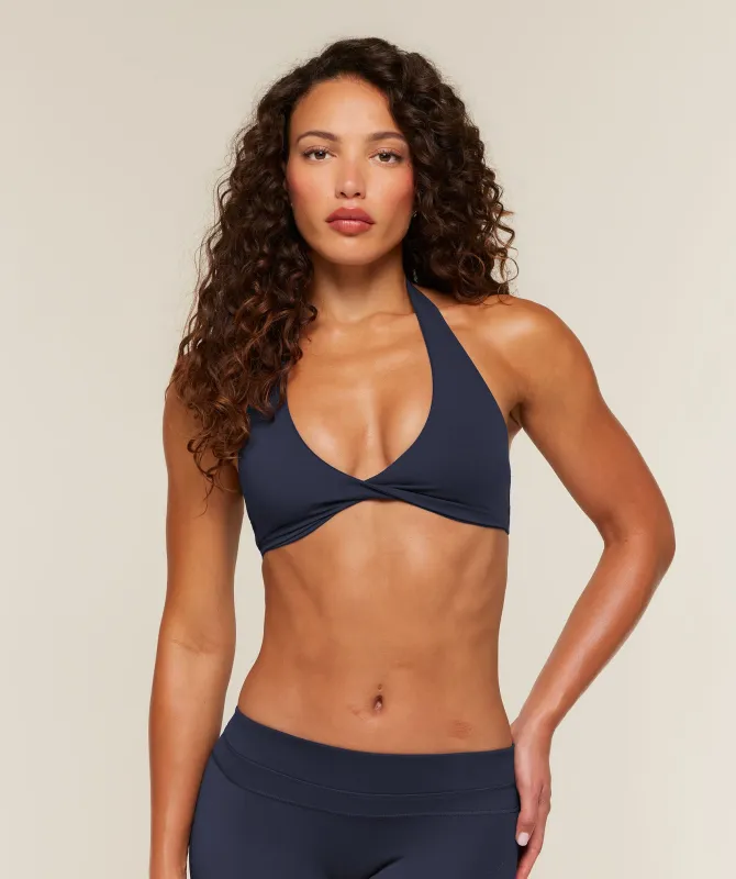 Gymshark Whitney Twist Sports Bra - Heavy Blue made by Gymshark