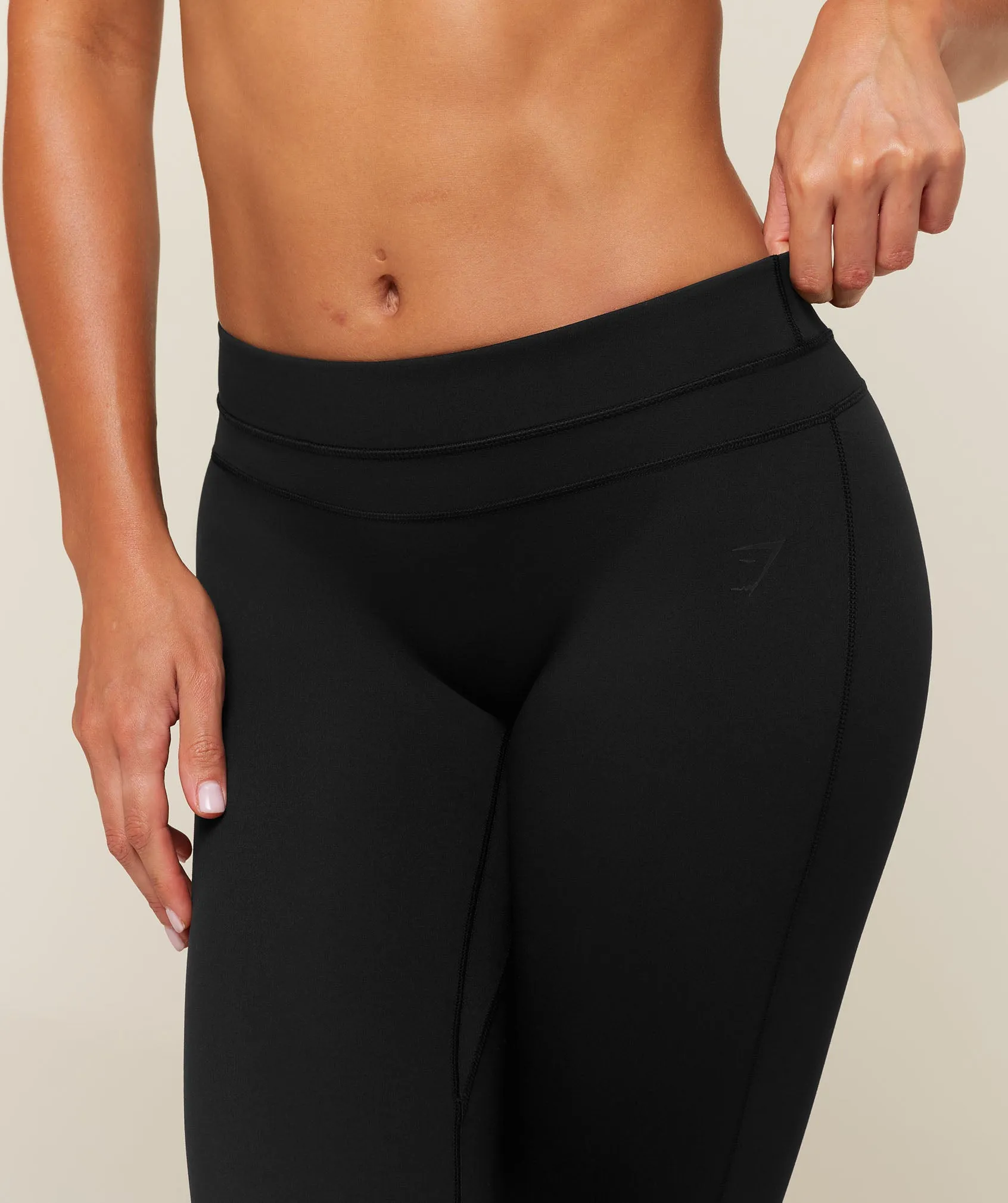 Gymshark Whitney Mid-Rise Flare Leggings Regular - Black sold by Gymshark product image thumbnail 5
