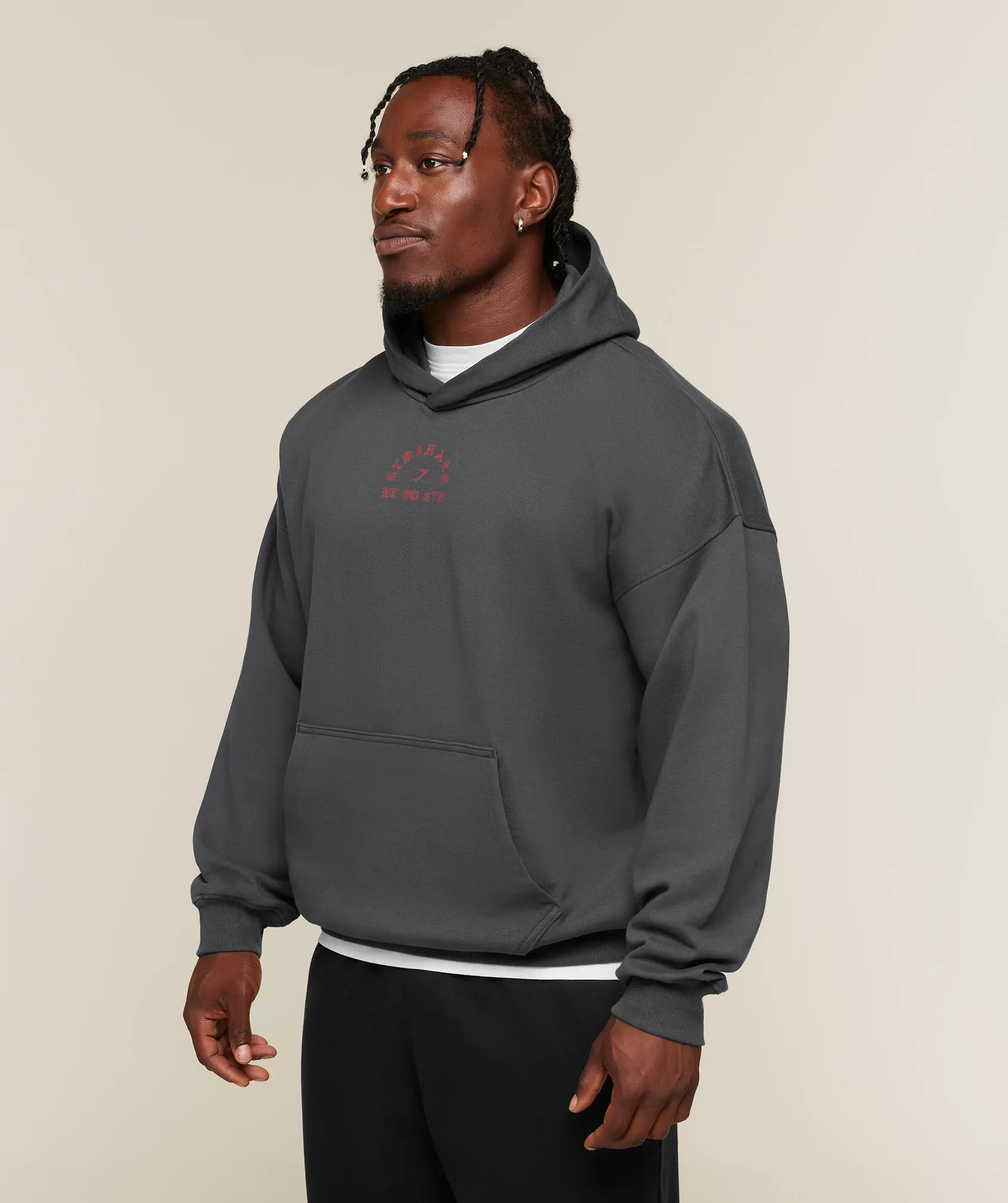 Gymshark Lifting Statue Graphic Hoodie - Onyx Grey sold by Gymshark product image thumbnail 3