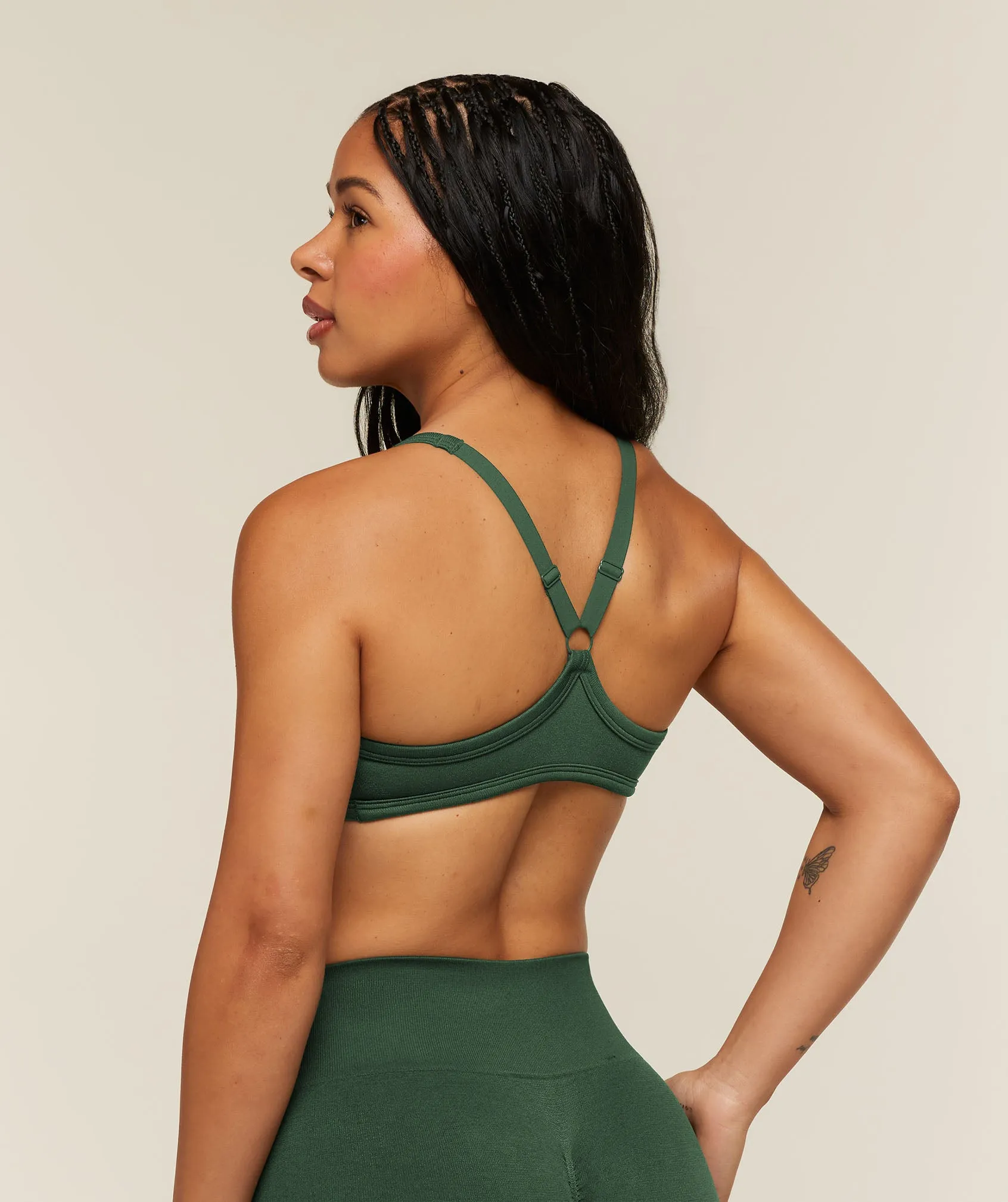 Gymshark Adapt Solid Sports Bra - Earth Green sold by Gymshark product image thumbnail 2