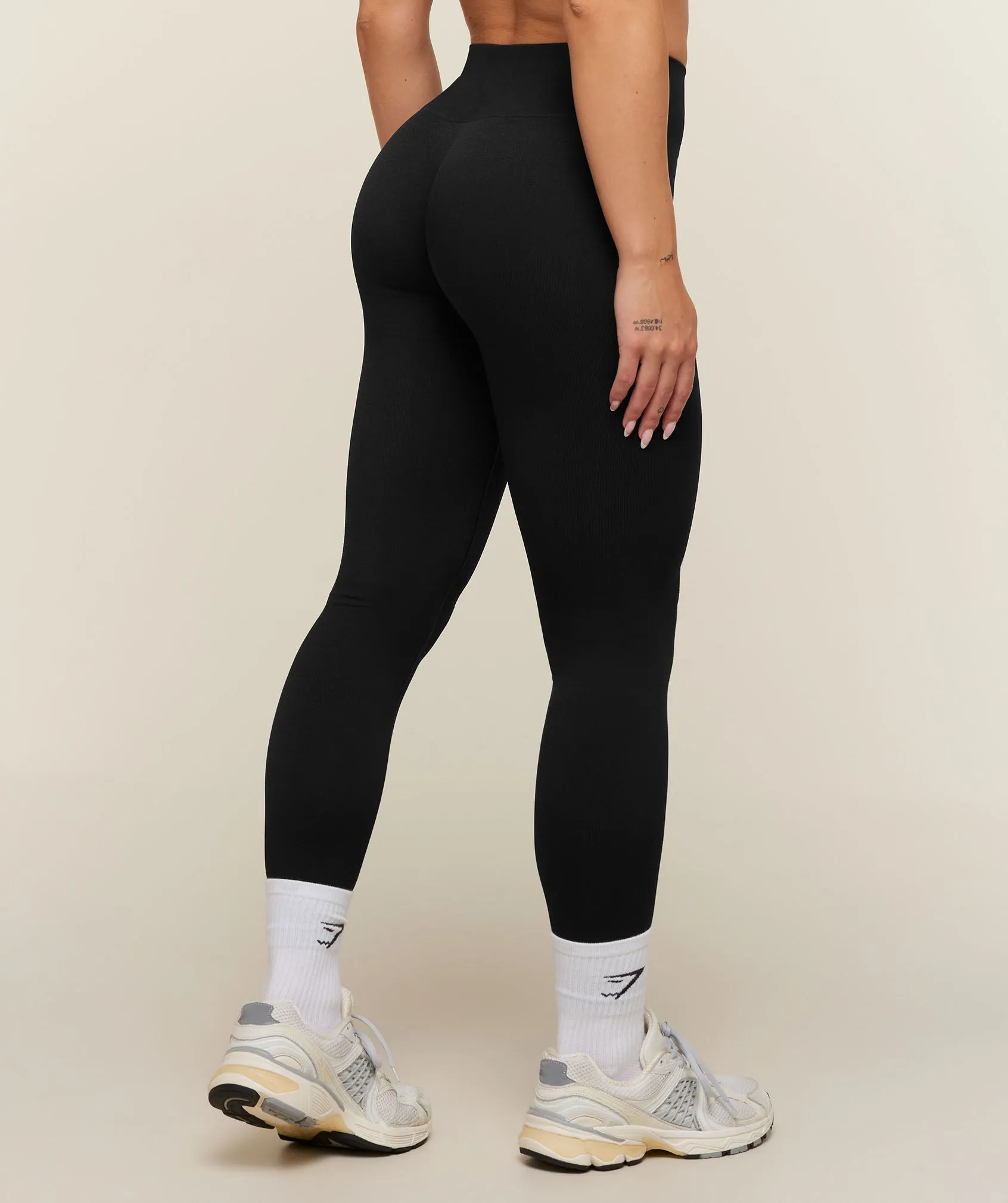 Gymshark Adapt Solid Leggings - Black sold by Gymshark product image thumbnail 3