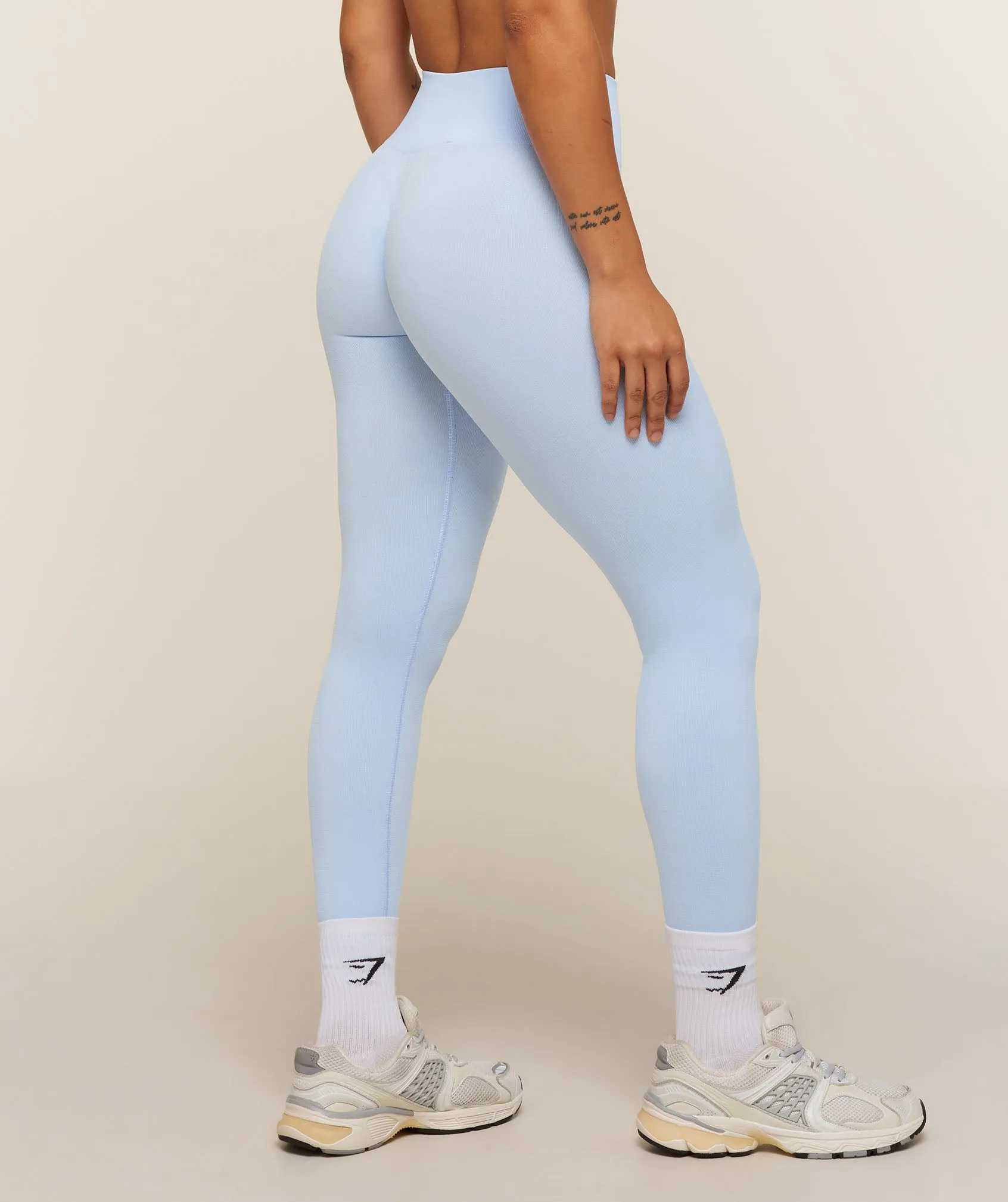 Gymshark Adapt Solid Leggings - Tranquil Blue sold by Gymshark product image thumbnail 2