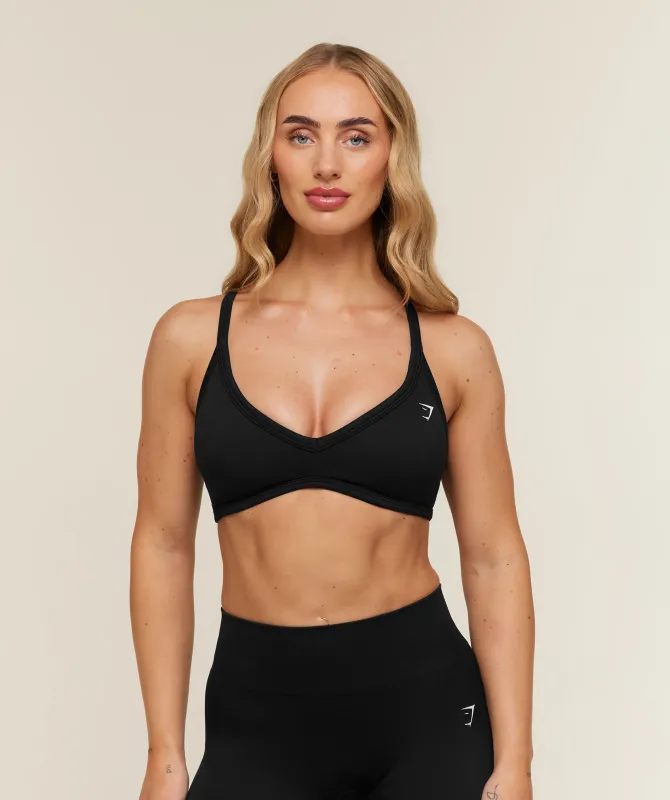 Gymshark Adapt Solid Sports Bra - Black made by Gymshark