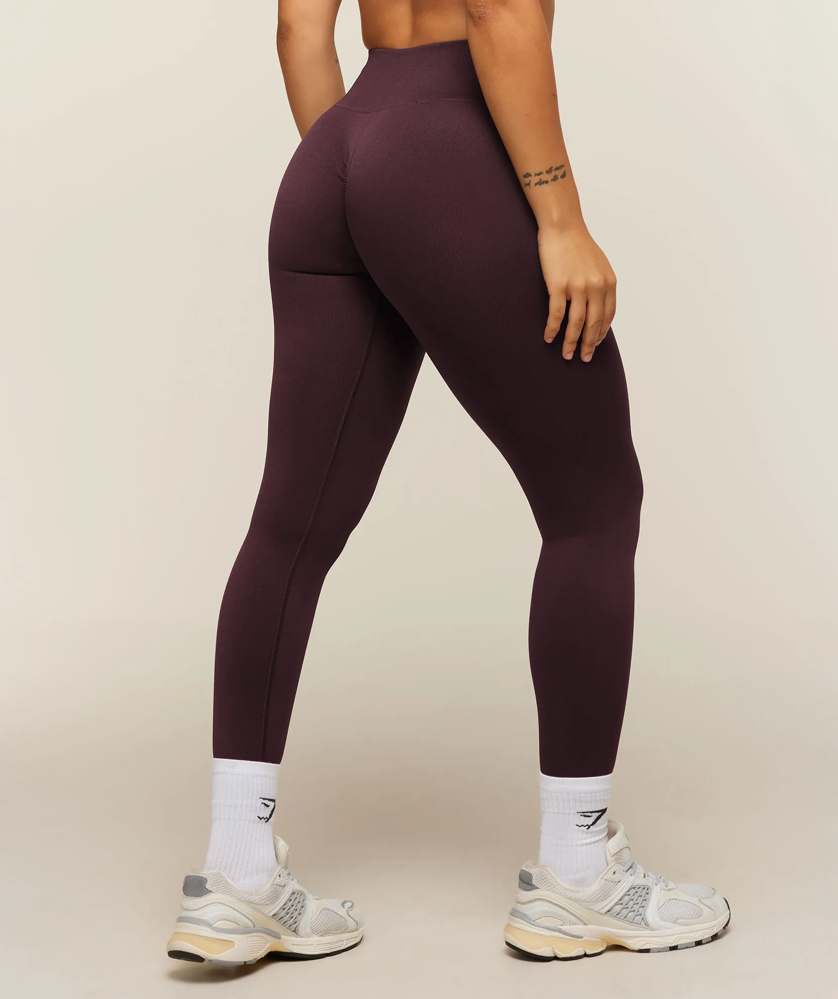 Gymshark Adapt Solid Leggings - Cherry Purple sold by Gymshark product image thumbnail 2