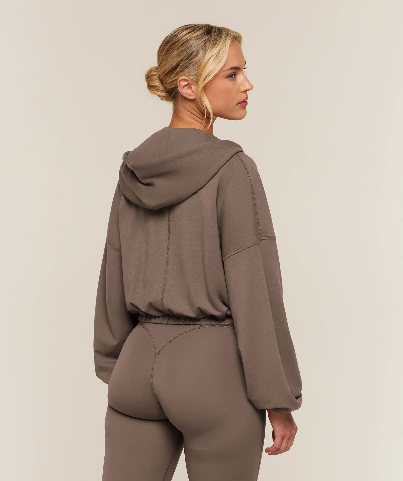 Gymshark Lightweight Full Zip Pullover - Soft Brown sold by Gymshark product image thumbnail 2
