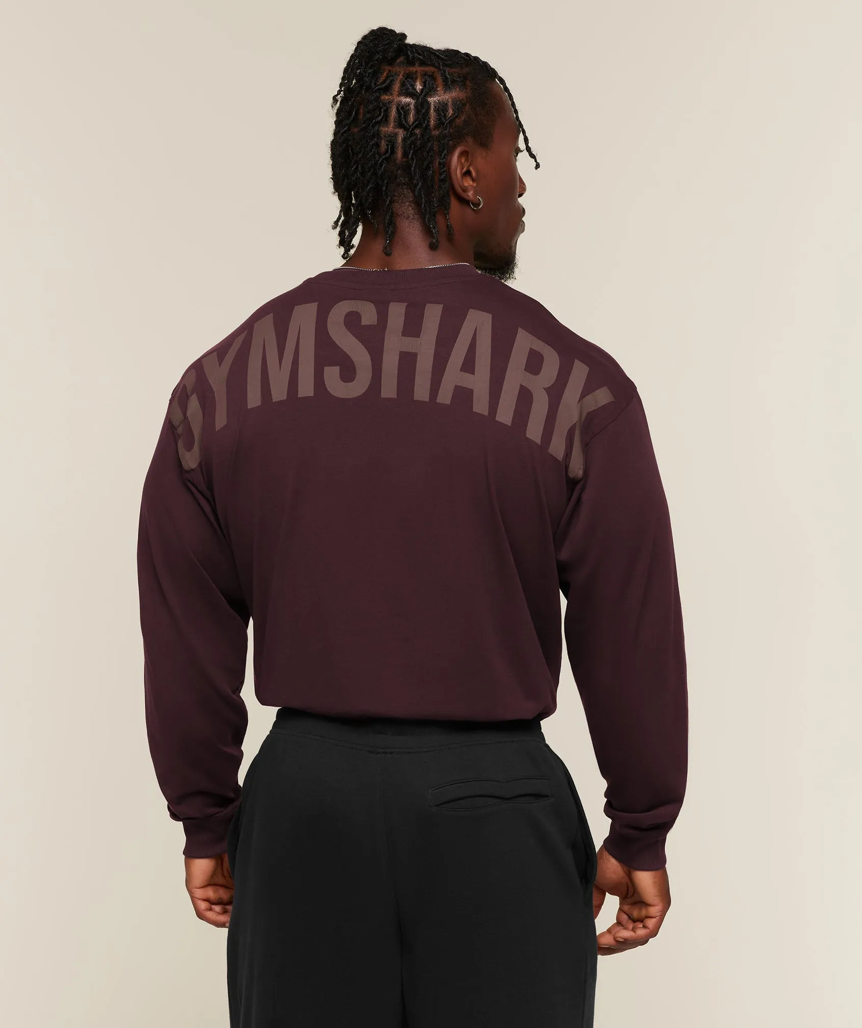 Gymshark Power Long Sleeve T-Shirt - Cherry Purple sold by Gymshark product image thumbnail 2