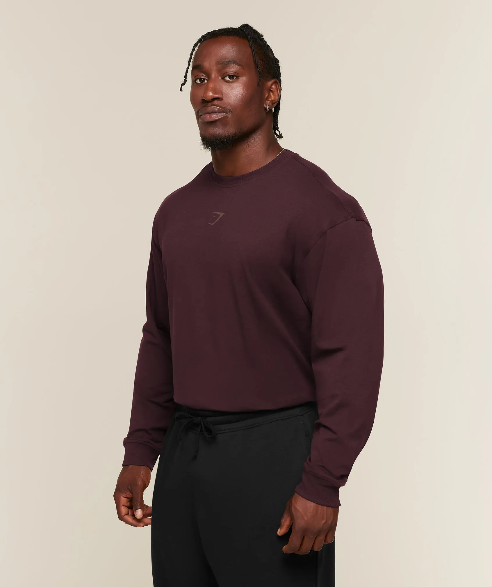 Gymshark Power Long Sleeve T-Shirt - Cherry Purple sold by Gymshark product image thumbnail 3