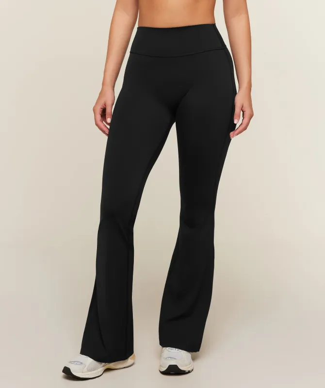 Gymshark Shape Bonded Flared Leggings - Black made by Gymshark
