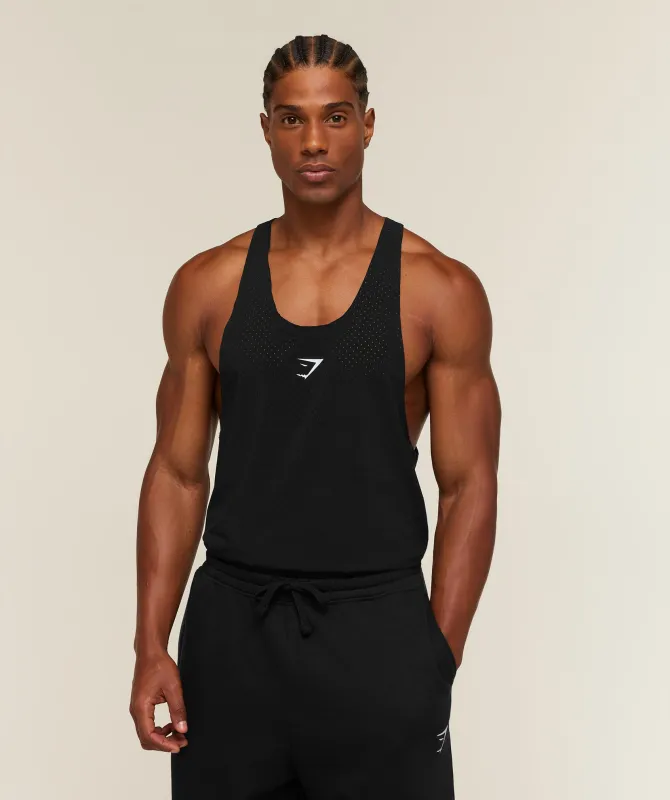 Gymshark Ultra Light Performance Tank - Black made by Gymshark