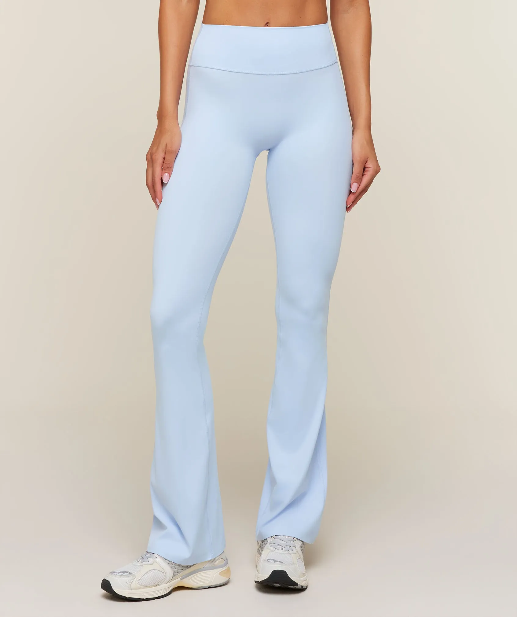 Gymshark Shape Bonded Flared Tall Leggings - Tranquil Blue sold by Gymshark