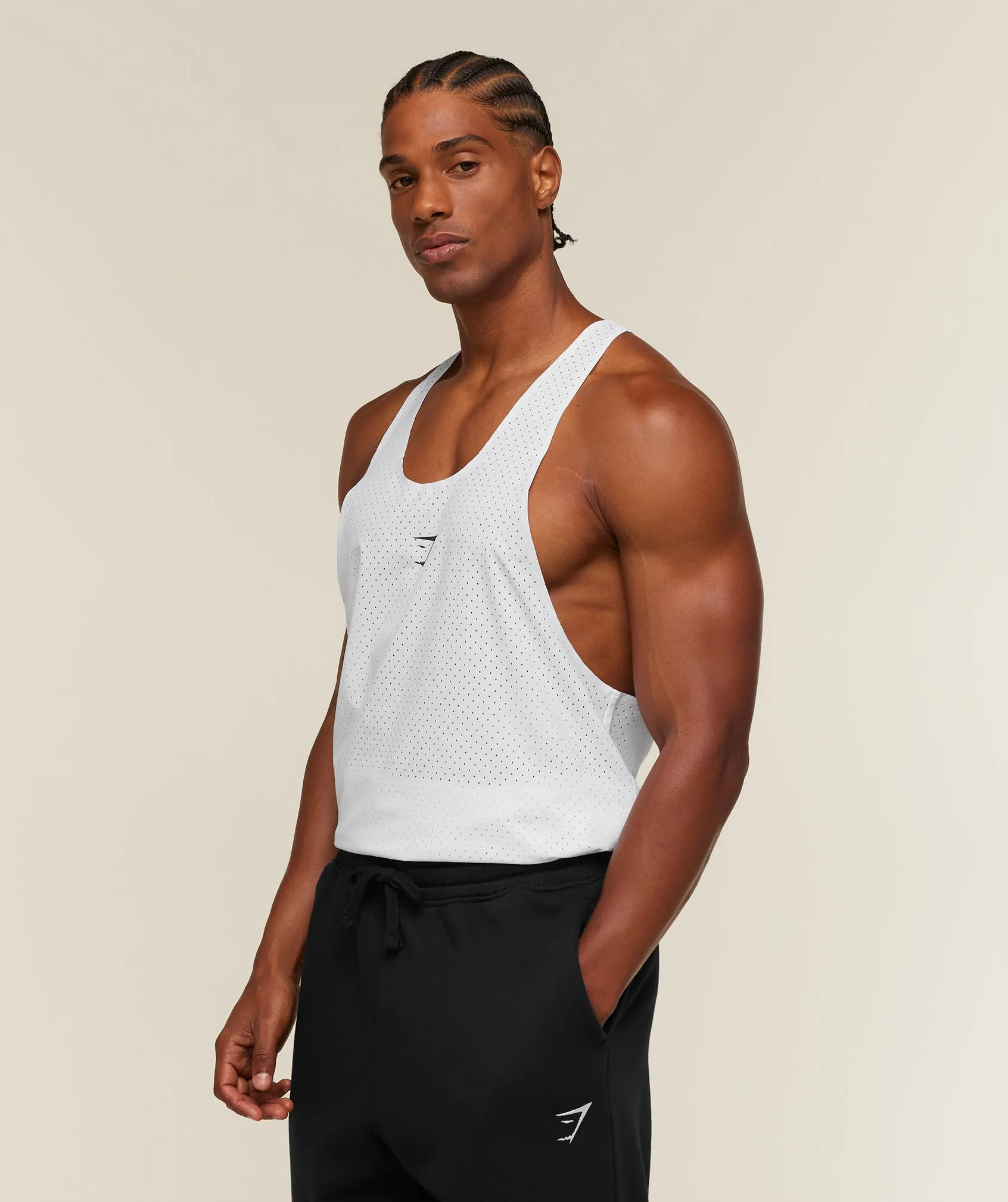 Gymshark Ultra Light Performance Tank - White sold by Gymshark product image thumbnail 3