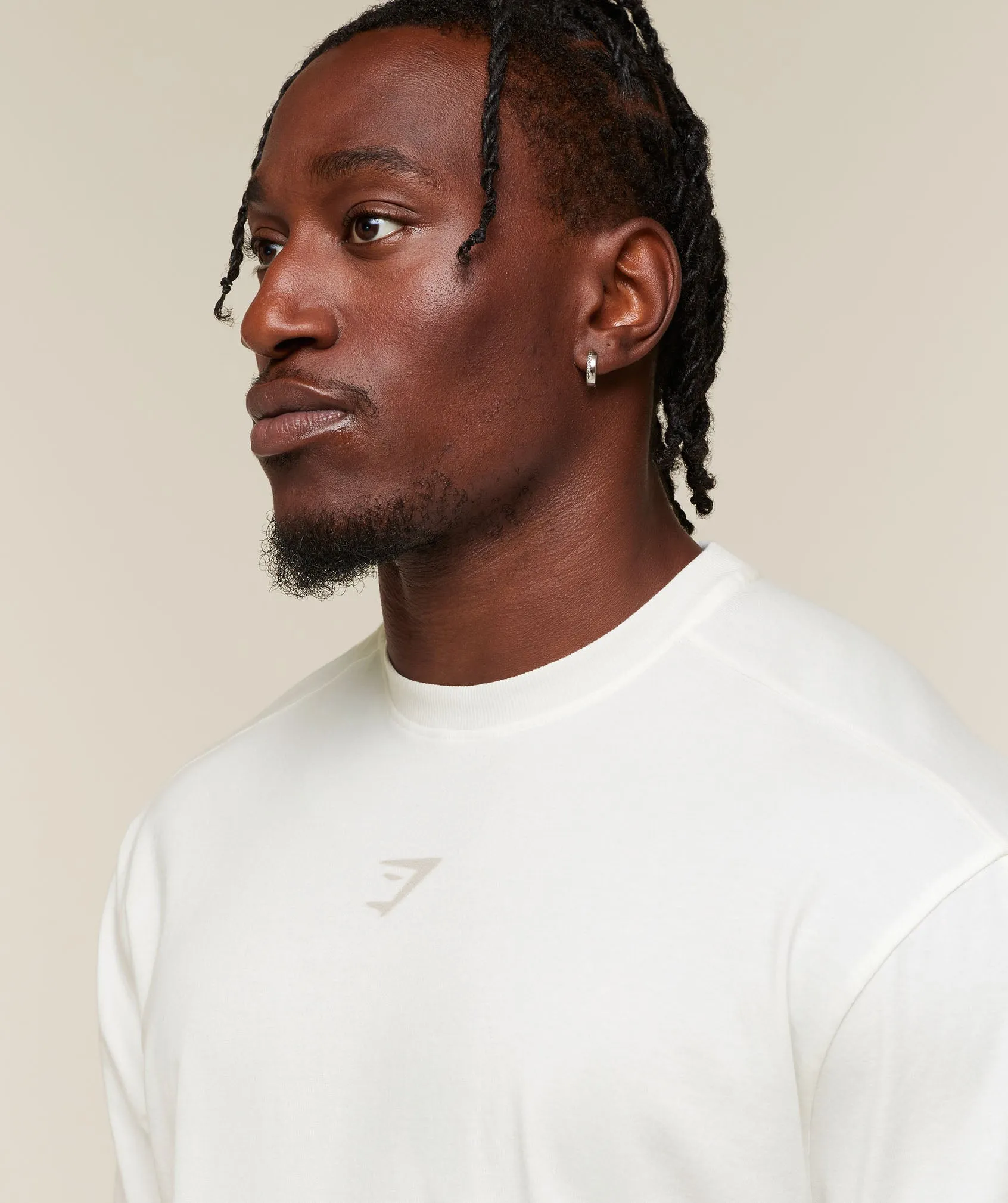 Gymshark Power Washed Oversized Boxy T-Shirt - Soft White/Wash sold by Gymshark product image thumbnail 4