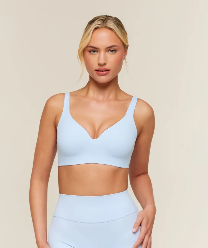 Gymshark Shape Light Support Push Up Bra - Tranquil Blue made by Gymshark